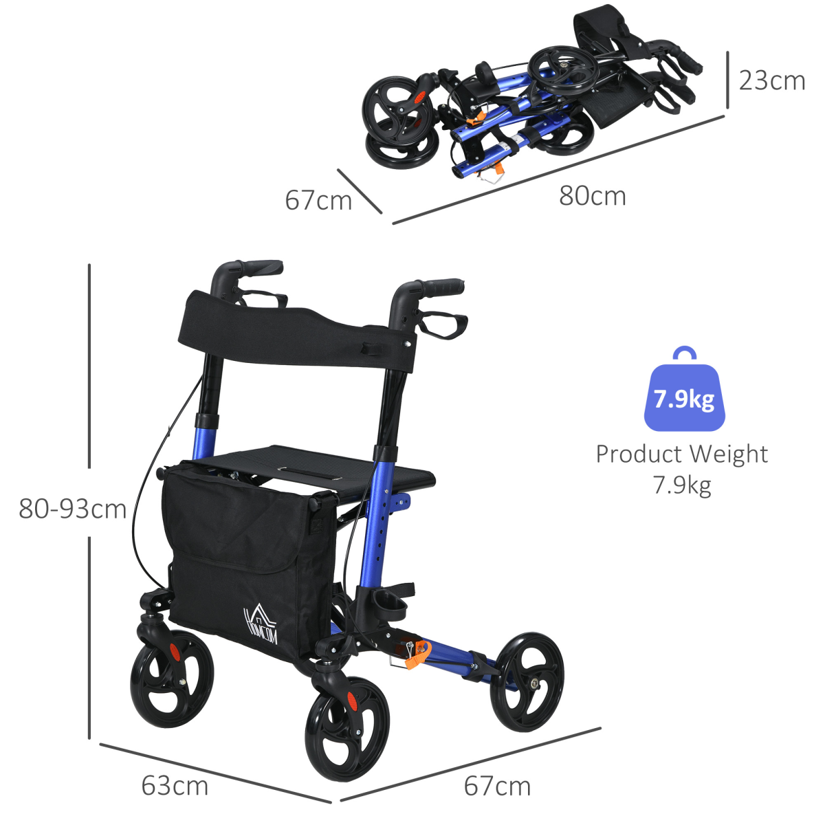 cortex-london-windsor-blue-four-wheel-rollator-walker-with-seat