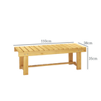 Outsunny 2-Seater Outdoor Garden Fir Wood Patio Bench
