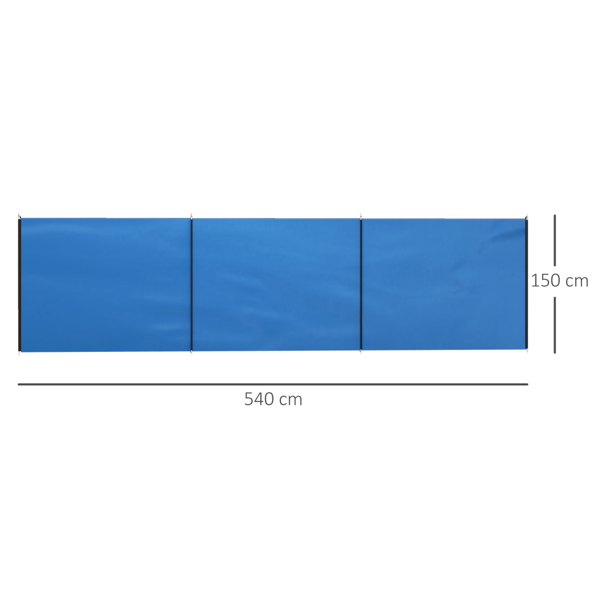 cortex-london-dover-camping-windbreak-privacy-wall-blue-540cm-150cm