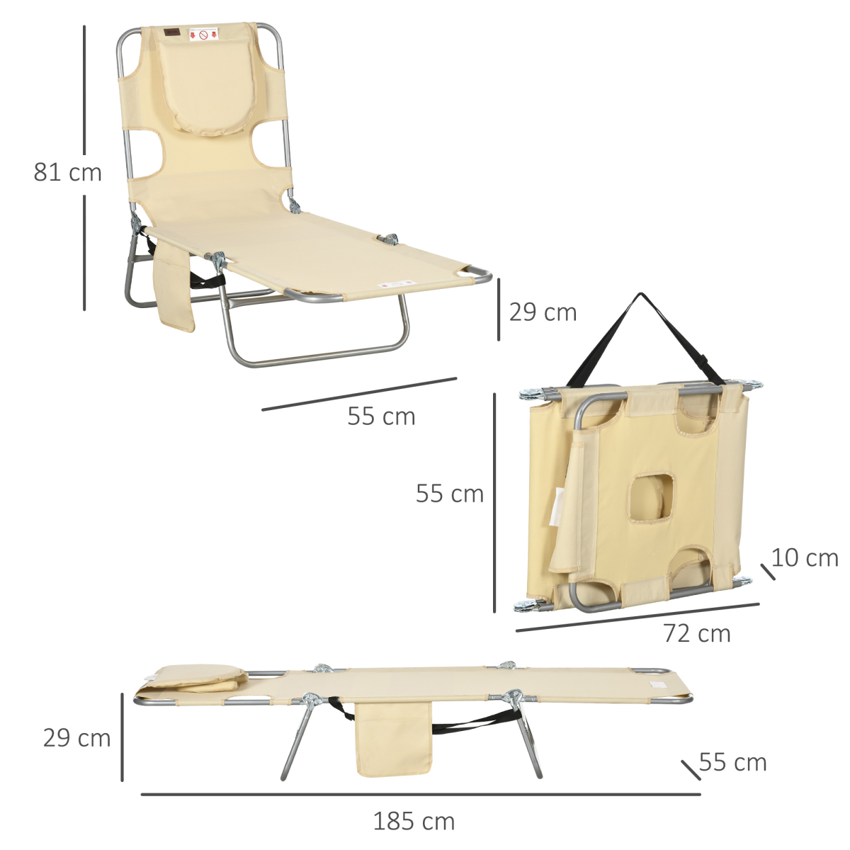 cortex-london-windsor-beige-foldable-garden-sun-lounger