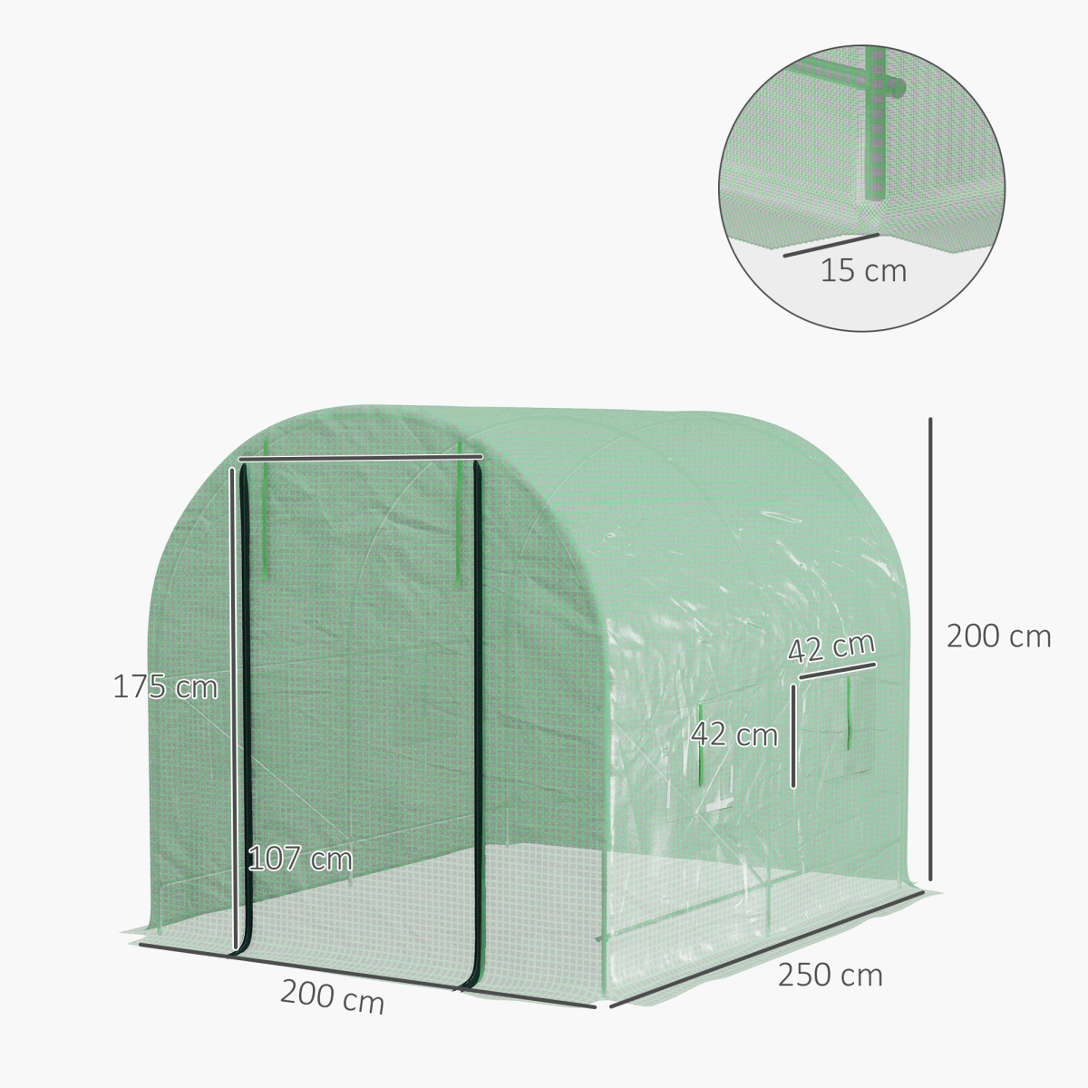 cortex-london-windsor-walk-in-polytunnel-greenhouse-steel-frame-roll-up-door-green