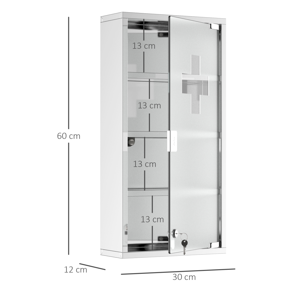 cortex-london-york-stainless-steel-locking-medicine-cabinet