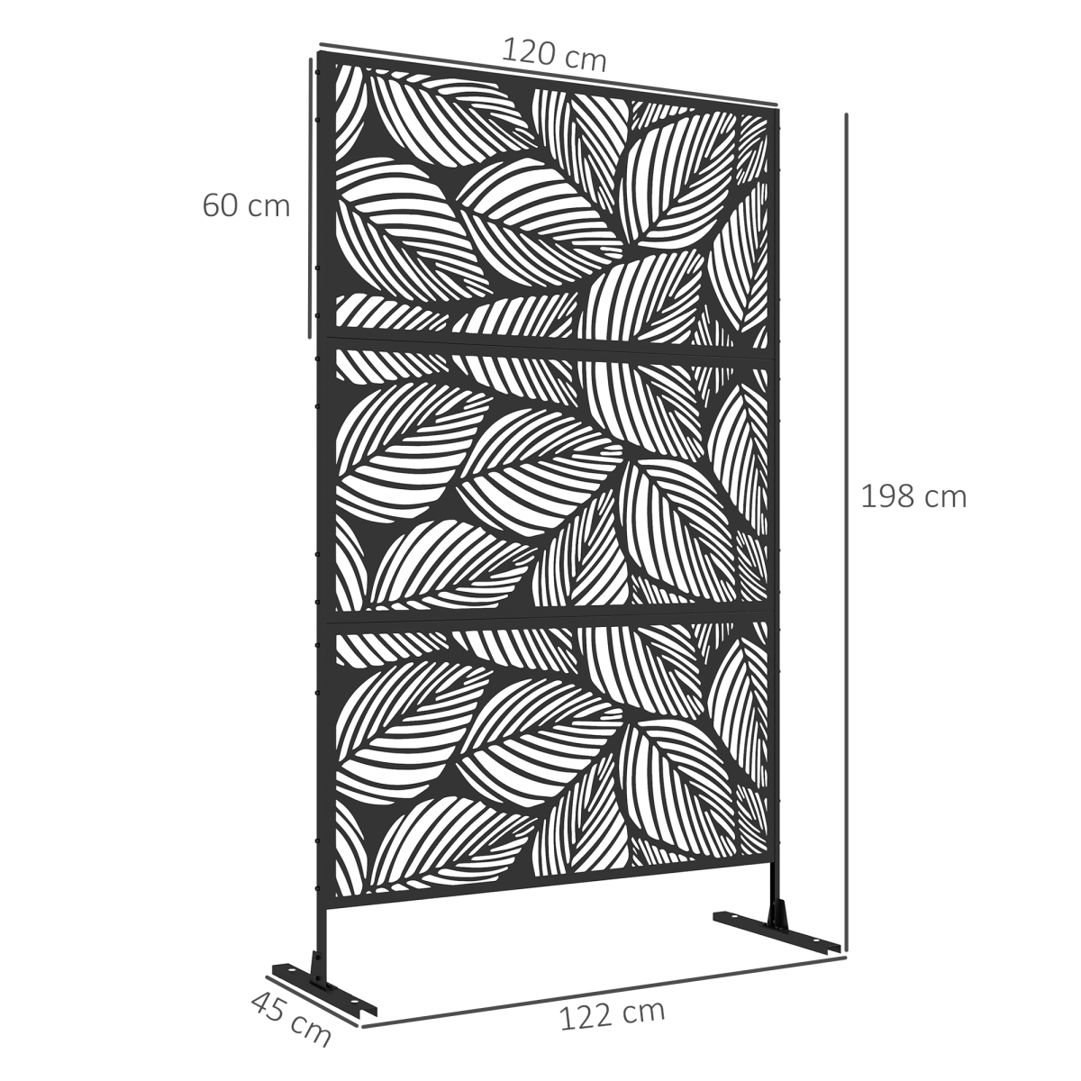 cortex-london-kensington-leaf-steel-outdoor-privacy-screen-panel