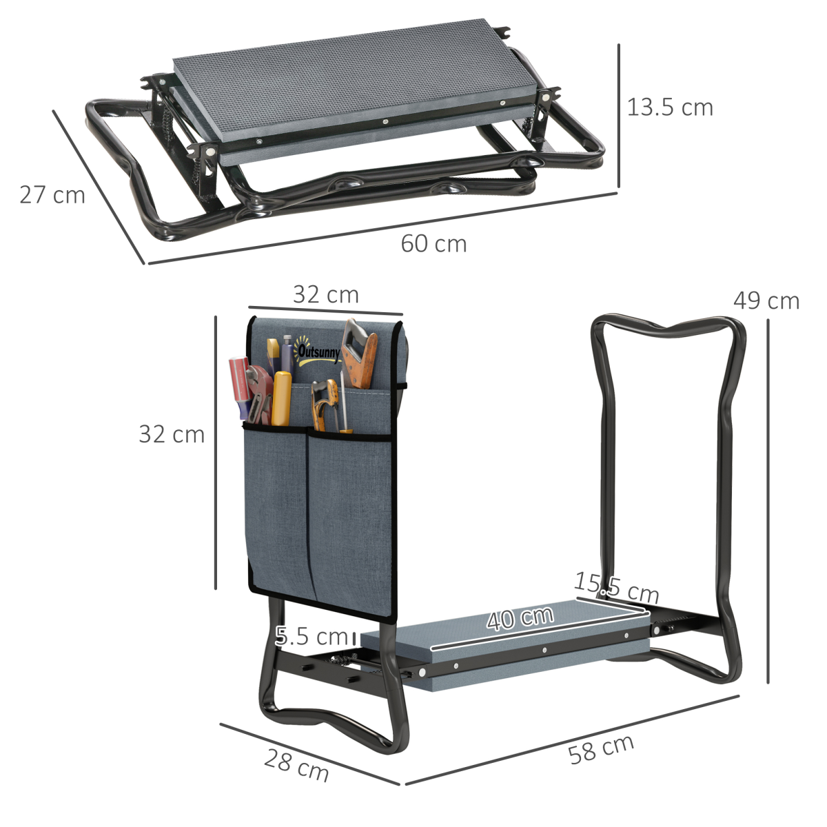 cortex-london-windsor-foldable-garden-kneeler-seat-with-tool-bag