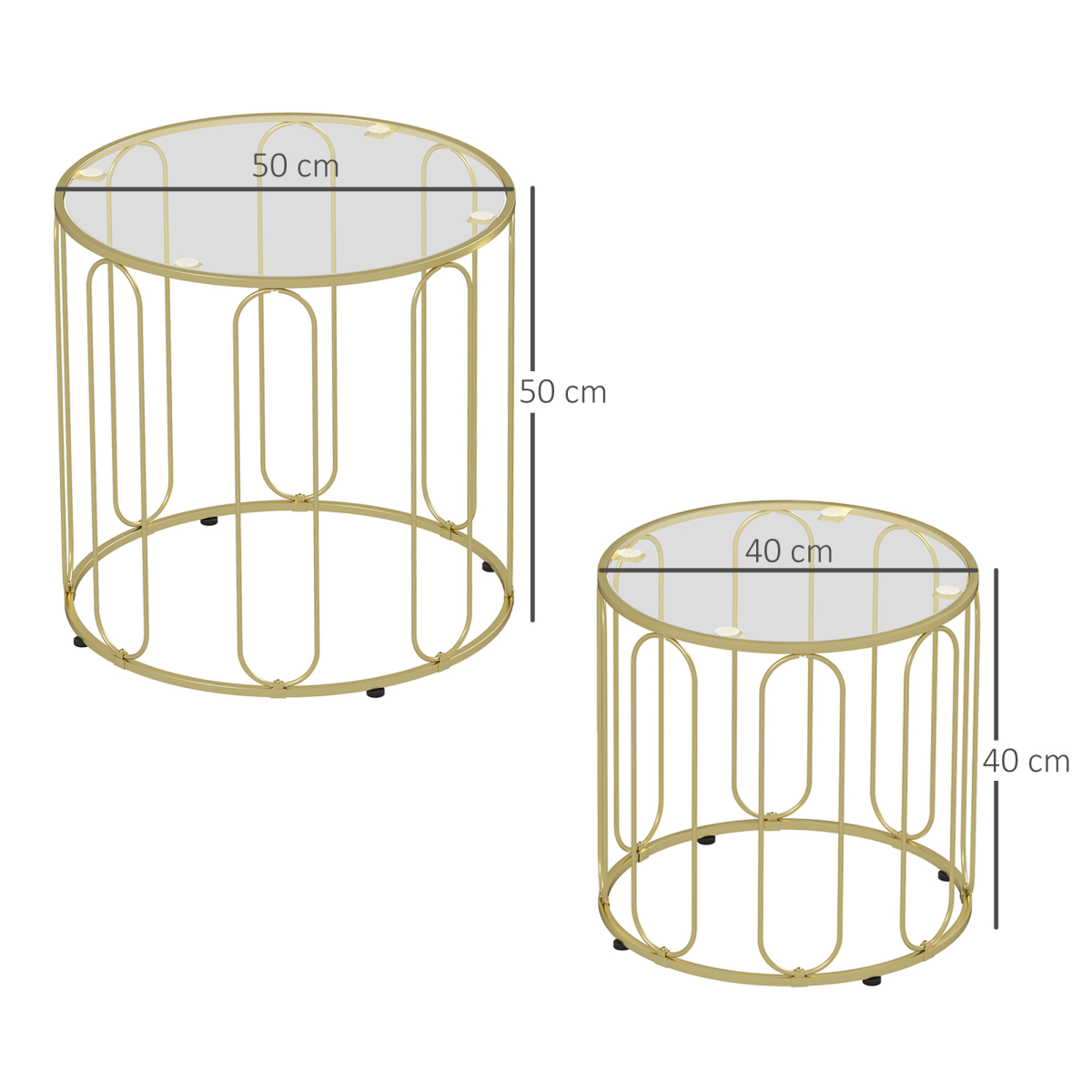 cortex-london-windsor-gold-tone-nesting-coffee-table-set-of-2-tempered-glass-metal-frame