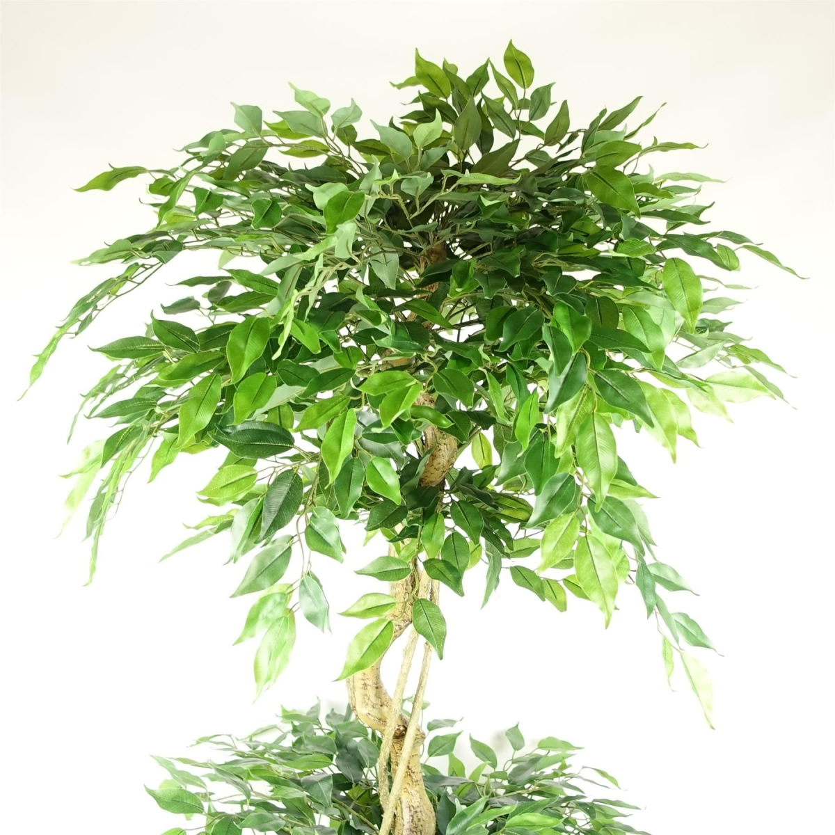cortex-london-windsor-artificial-ficus-triple-ball-topiary-tree-180cm-1984-leaves-silver-metal-planter