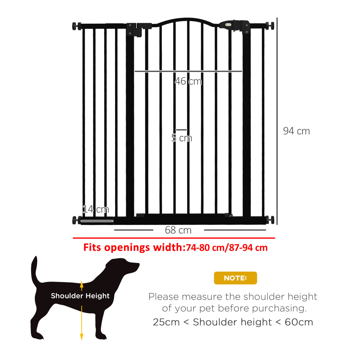 cortex-london-windsor-adjustable-metal-pet-gate-auto-close-door-white
