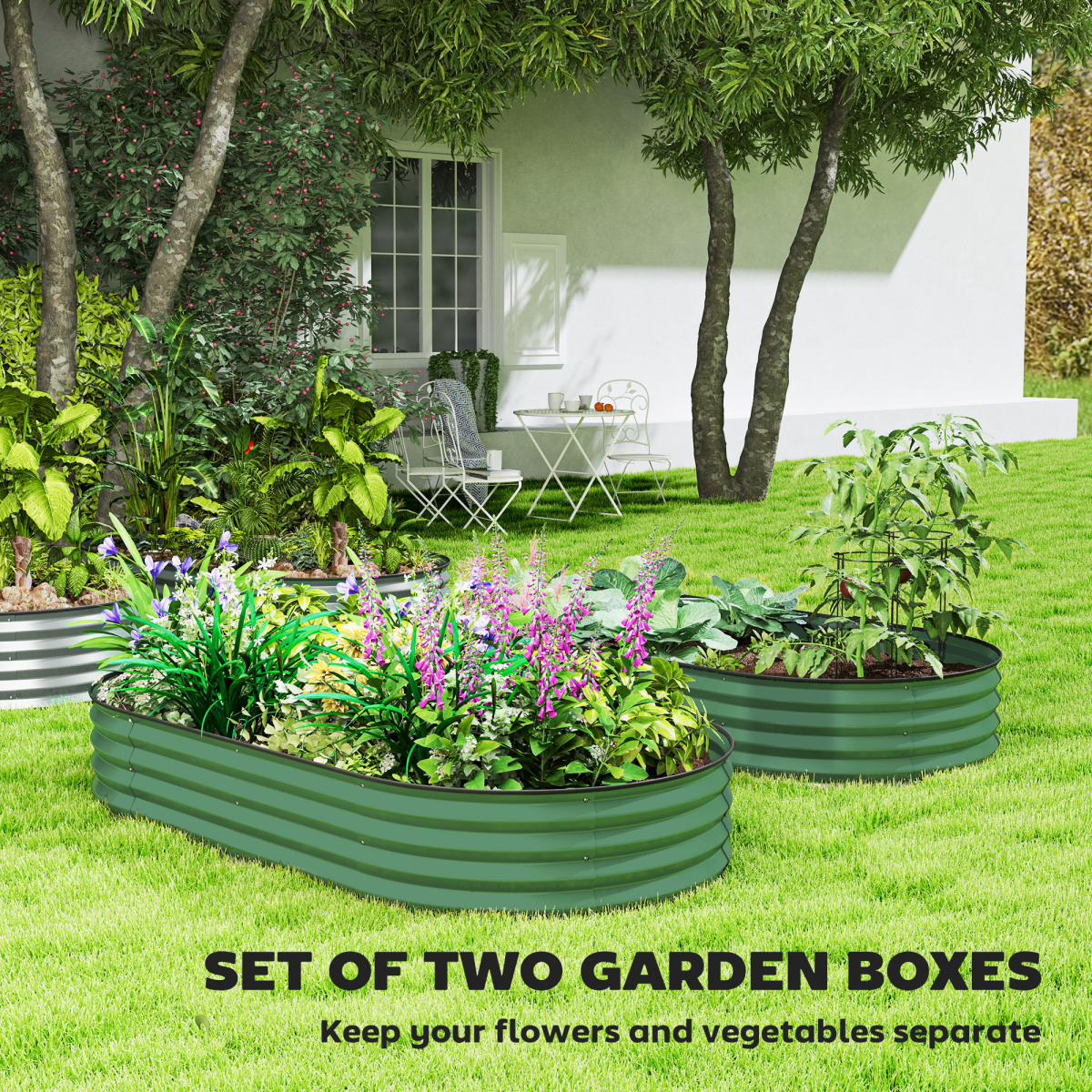 cortex-london-windsor-green-galvanised-steel-raised-planters-set