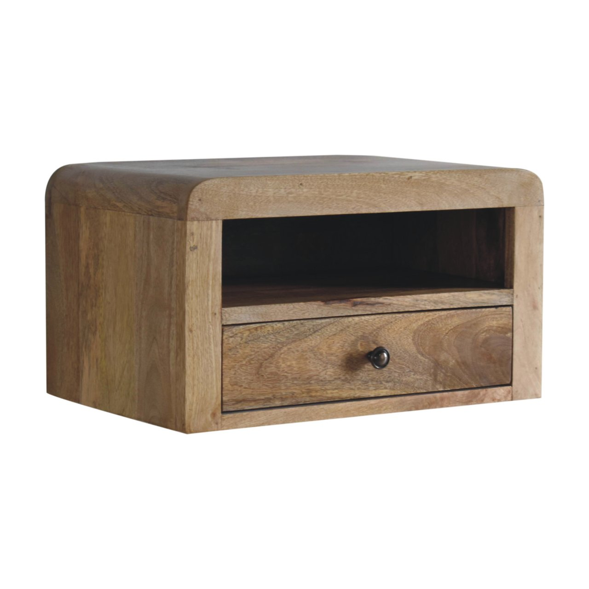 cortex-london-york-floating-bedside-solid-mango-wood-oakish-one-drawer-one-shelf