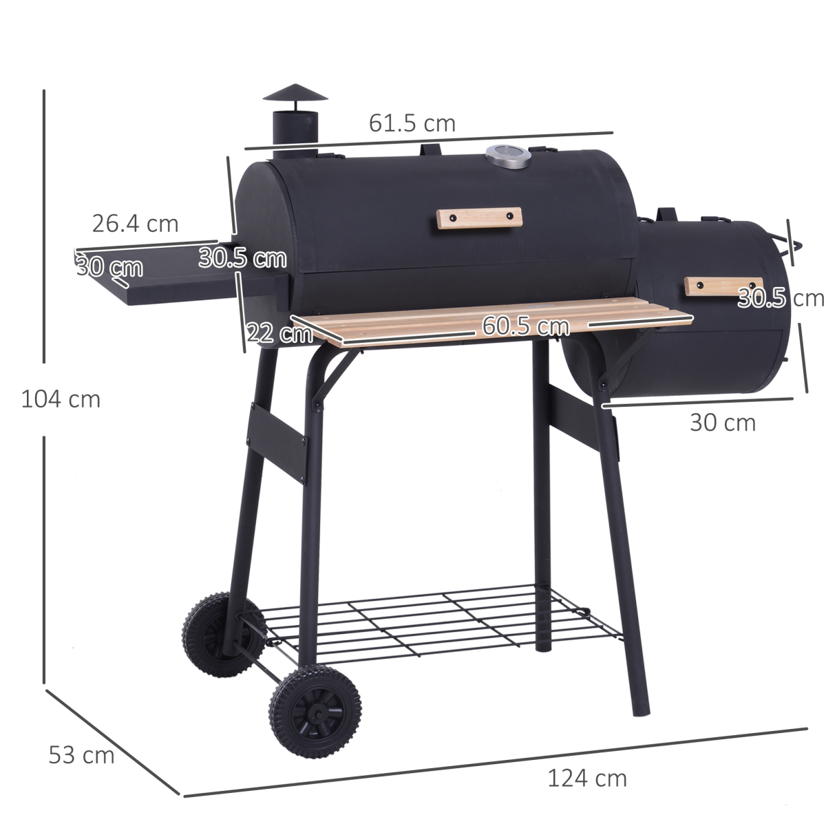 cortex-london-windsor-portable-charcoal-bbq-smoker-grill-cold-rolled-steel