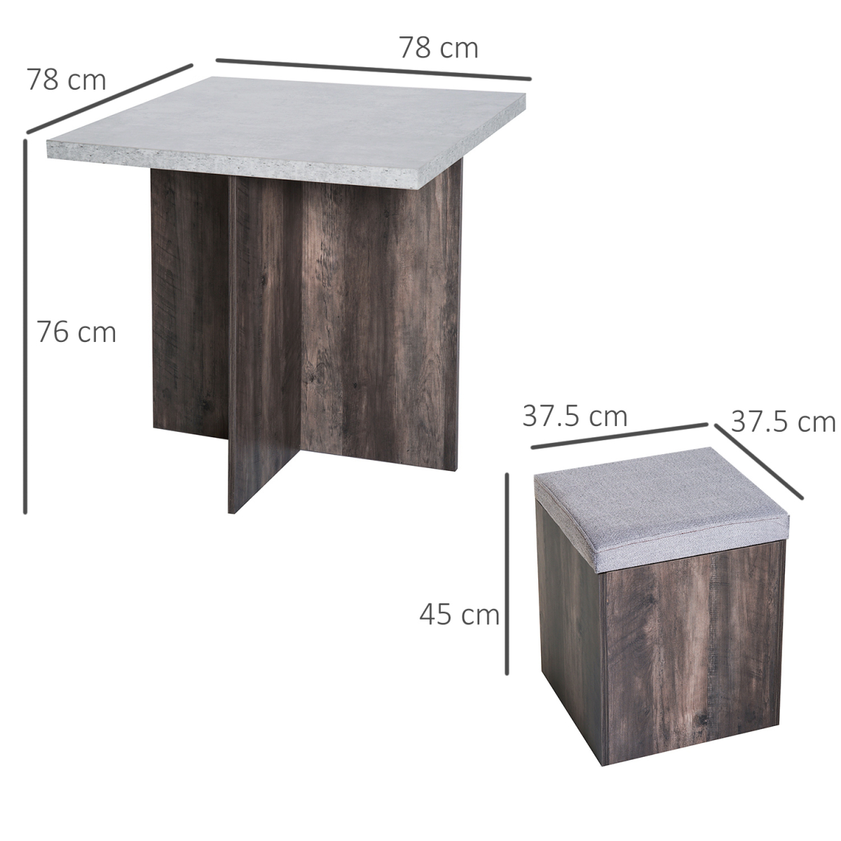 cortex-london-windsor-grey-five-piece-storage-dining-set
