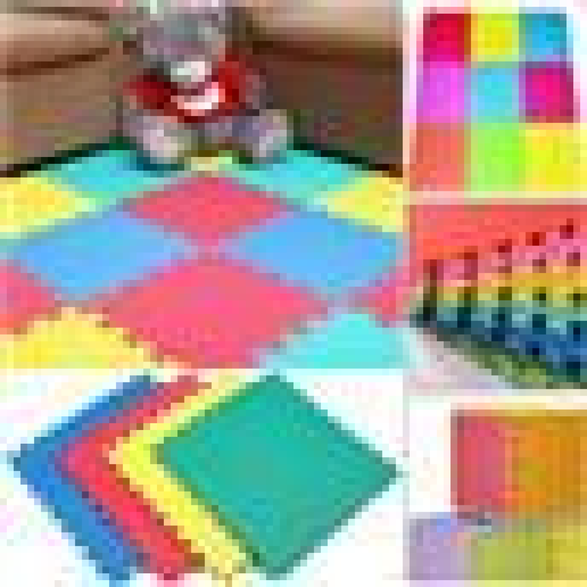 8 PACKS MULTICOLOR EVA INTERLOCKING MAT 30 X 30