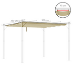 cortex-london-windsor-outsunny-4-x-3m-pergola-replacement-canopy-beige