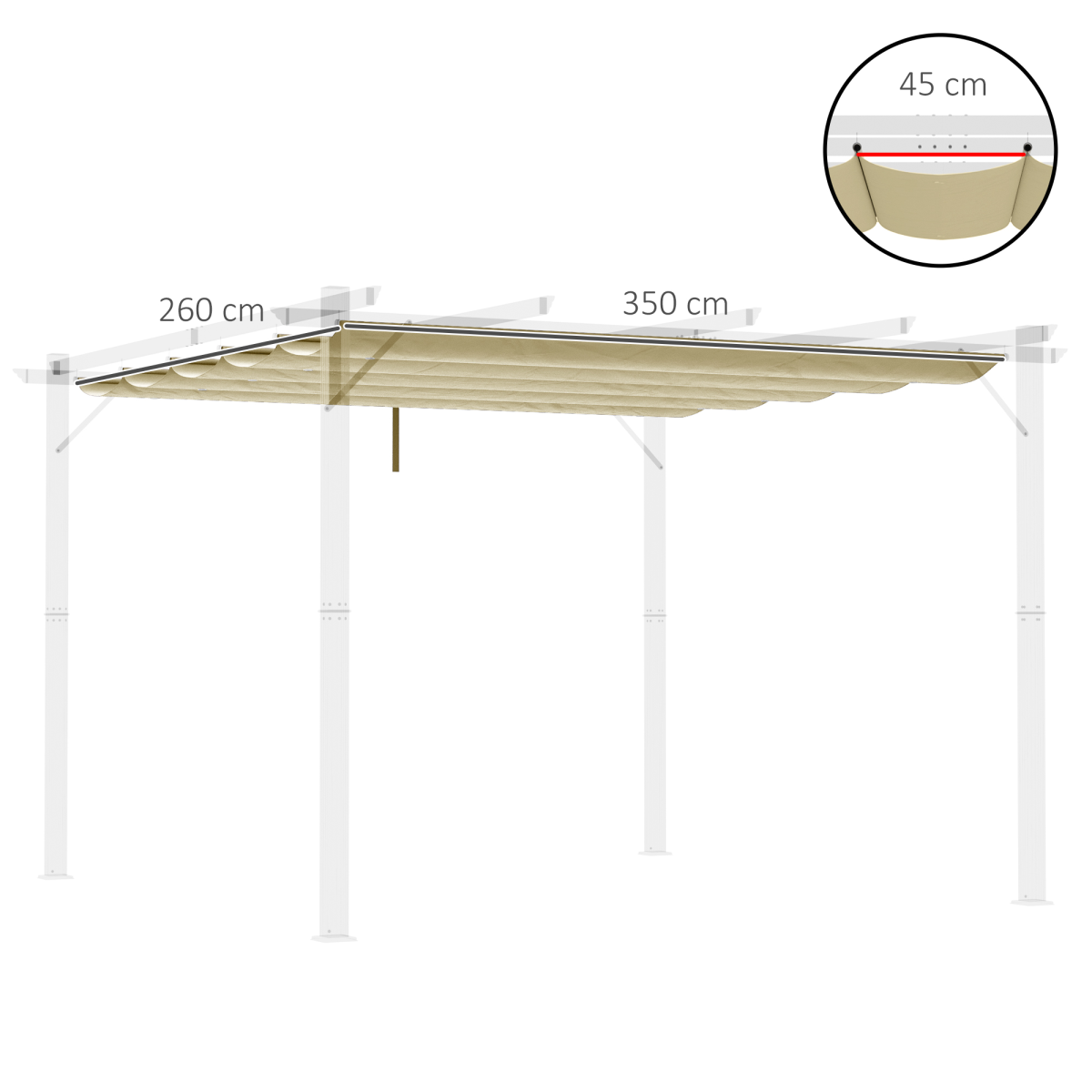 cortex-london-windsor-outsunny-4-x-3m-pergola-replacement-canopy-beige