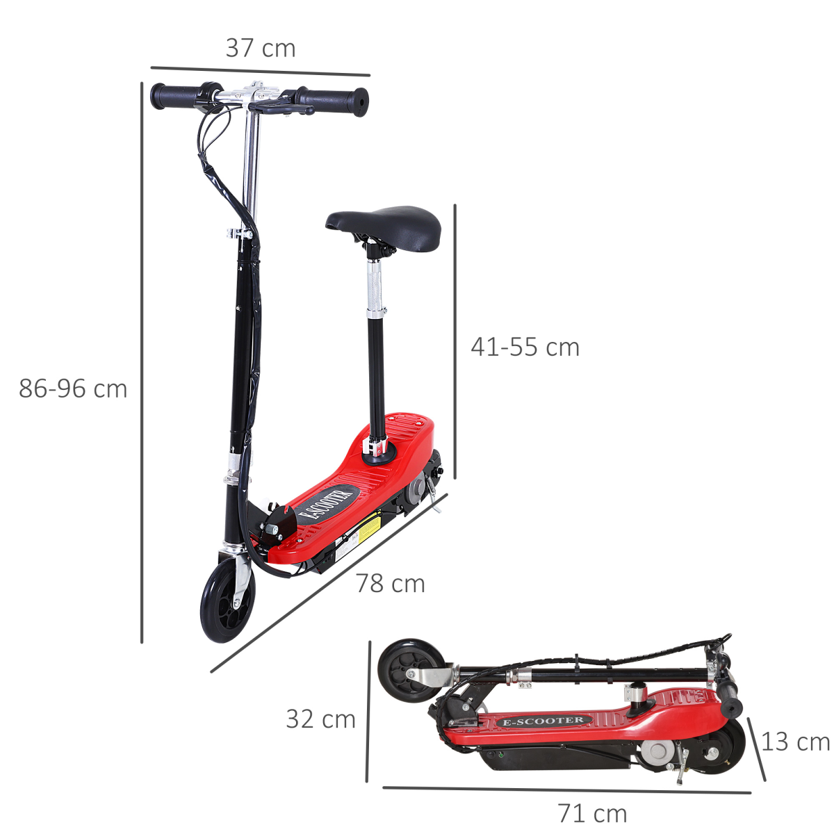 cortex-london-windsor-kids-120w-foldable-electric-scooter-red