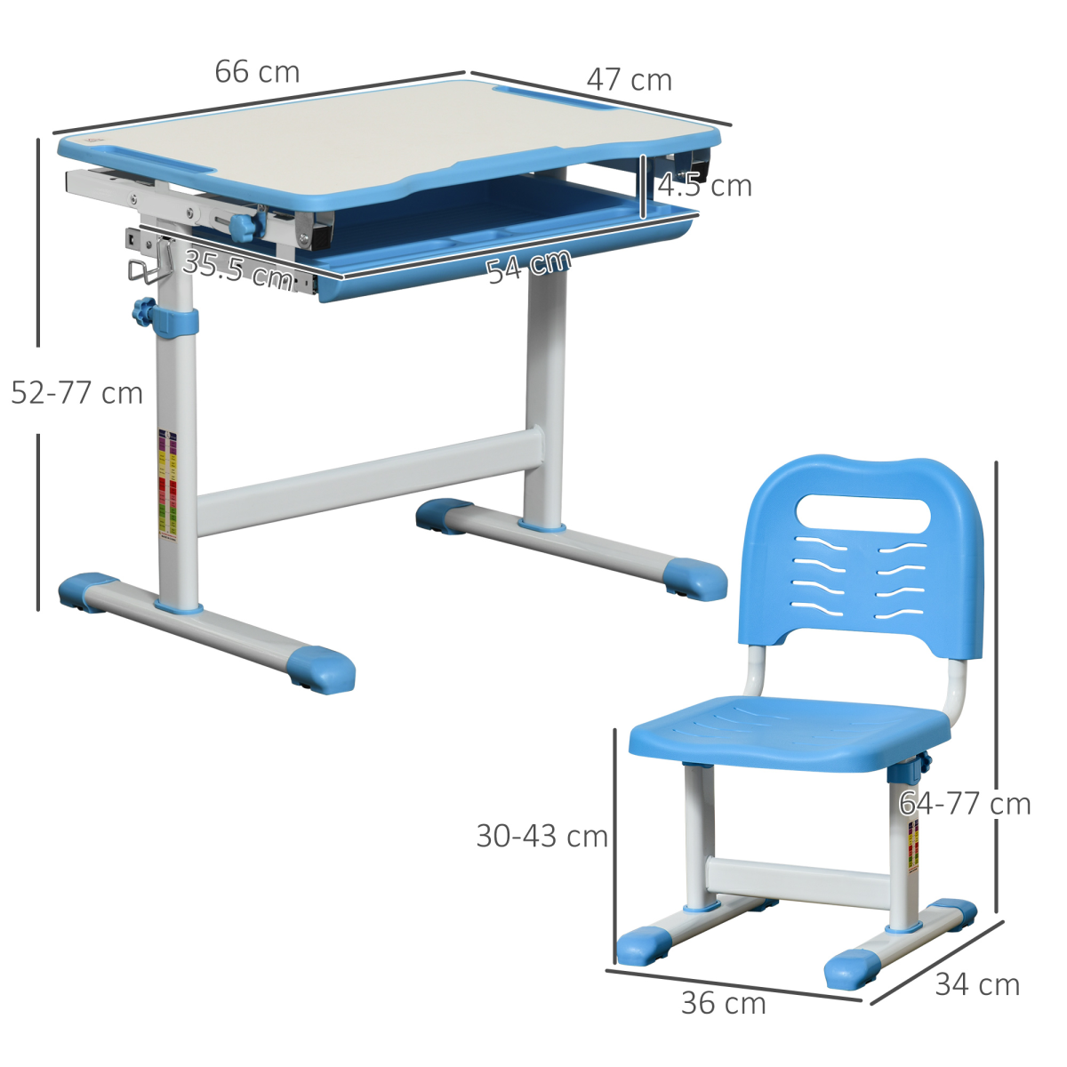 cortex-london-windsor-adjustable-kids-desk-and-chair-set-with-drawer-pen-slots-and-hook