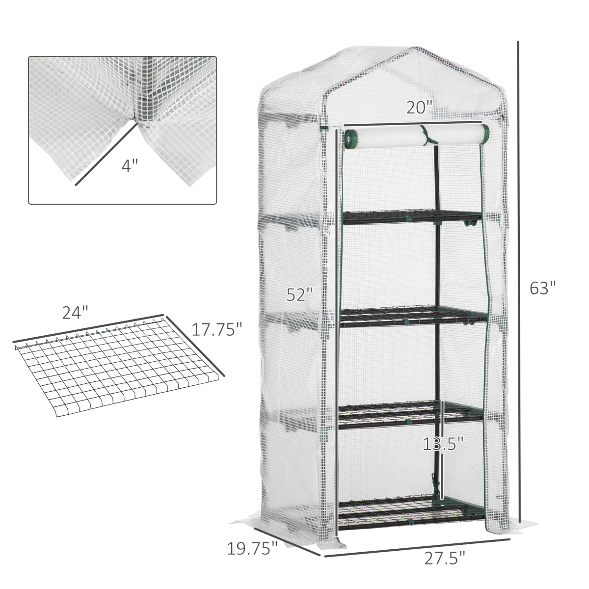 cortex-london-york-mini-greenhouse-steel-tube-pe-cover-four-levels