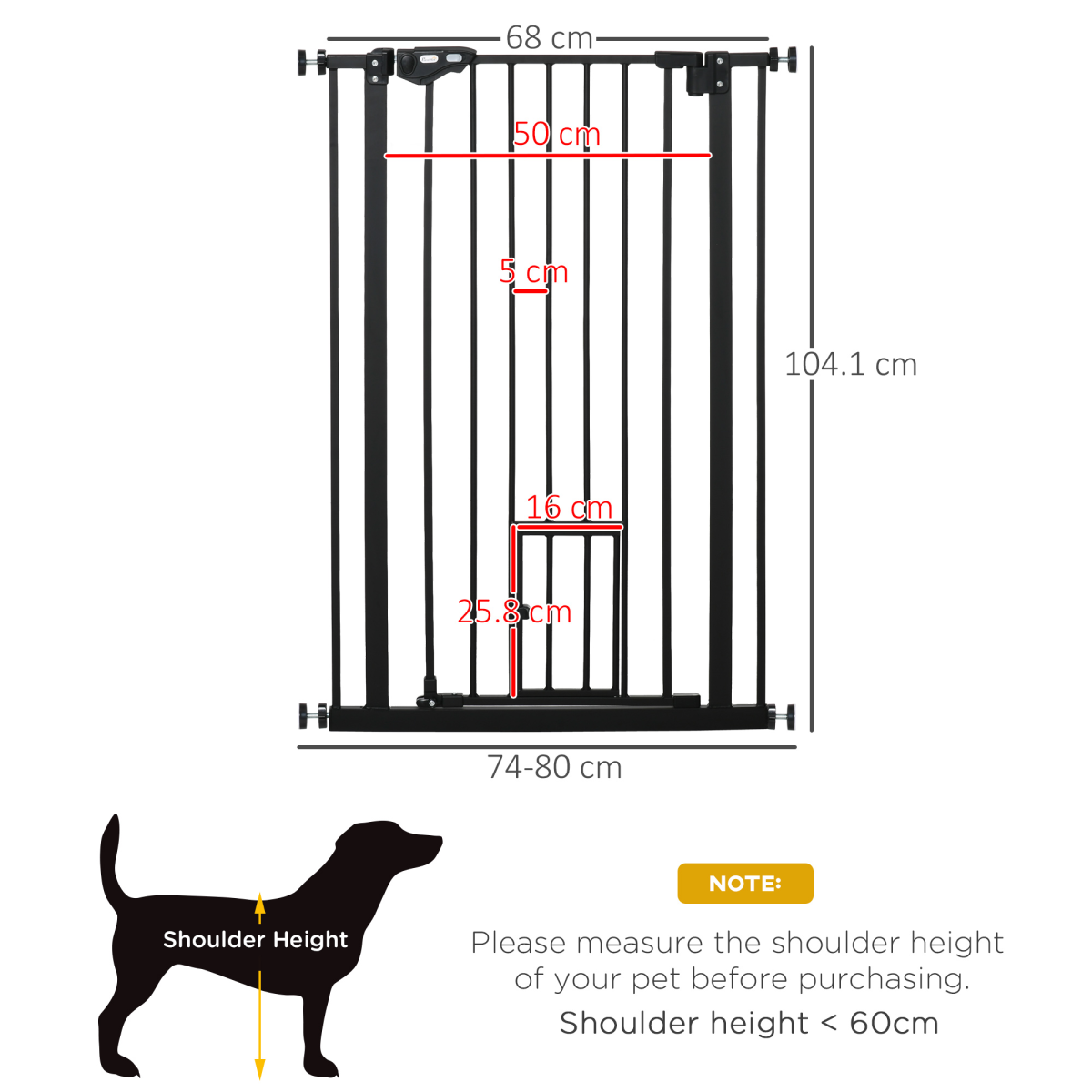 cortex-london-windsor-extra-tall-auto-close-dog-gate-with-cat-door-74-80cm-wide