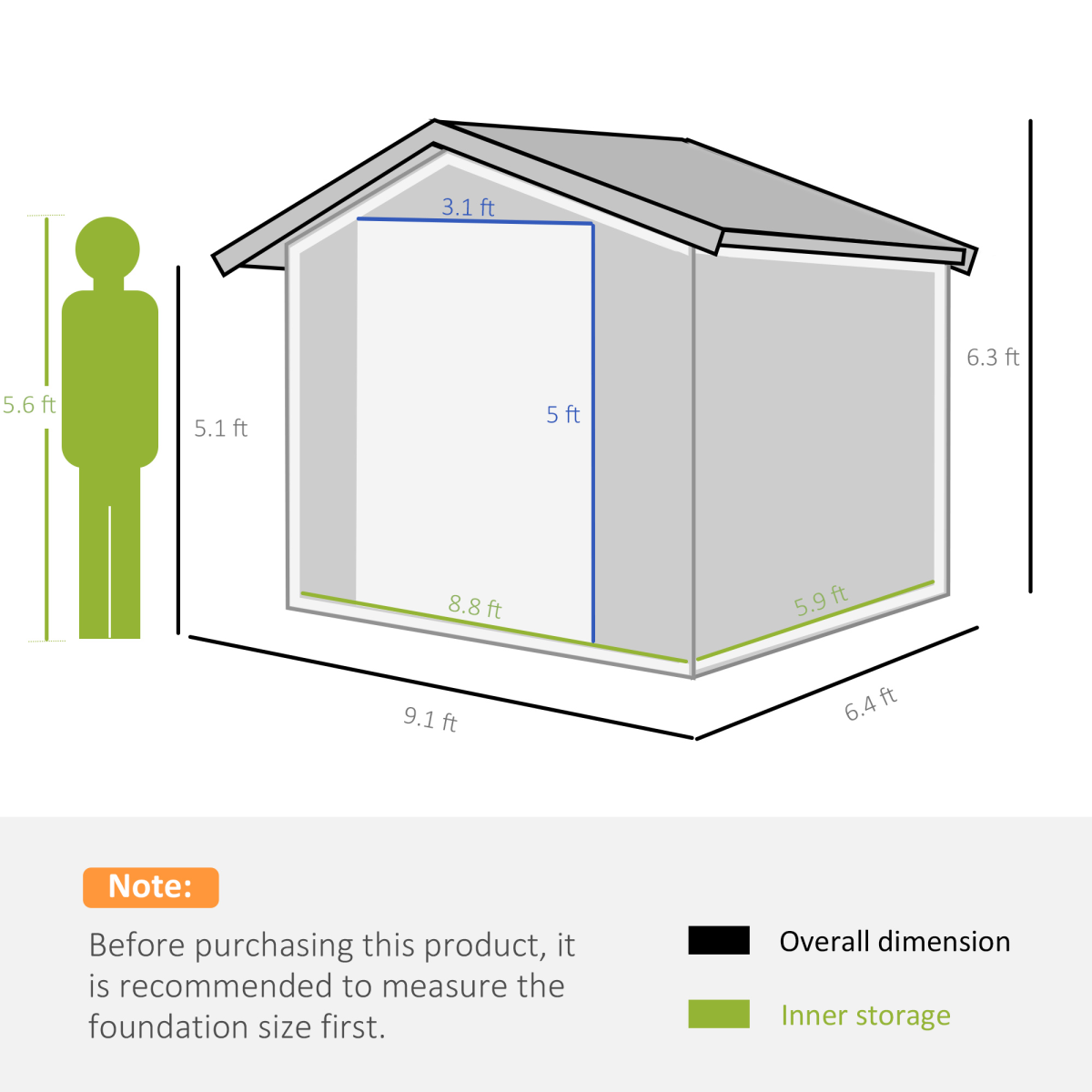 cortex-london-york-dark-grey-9-x-6ft-metal-garden-storage-shed