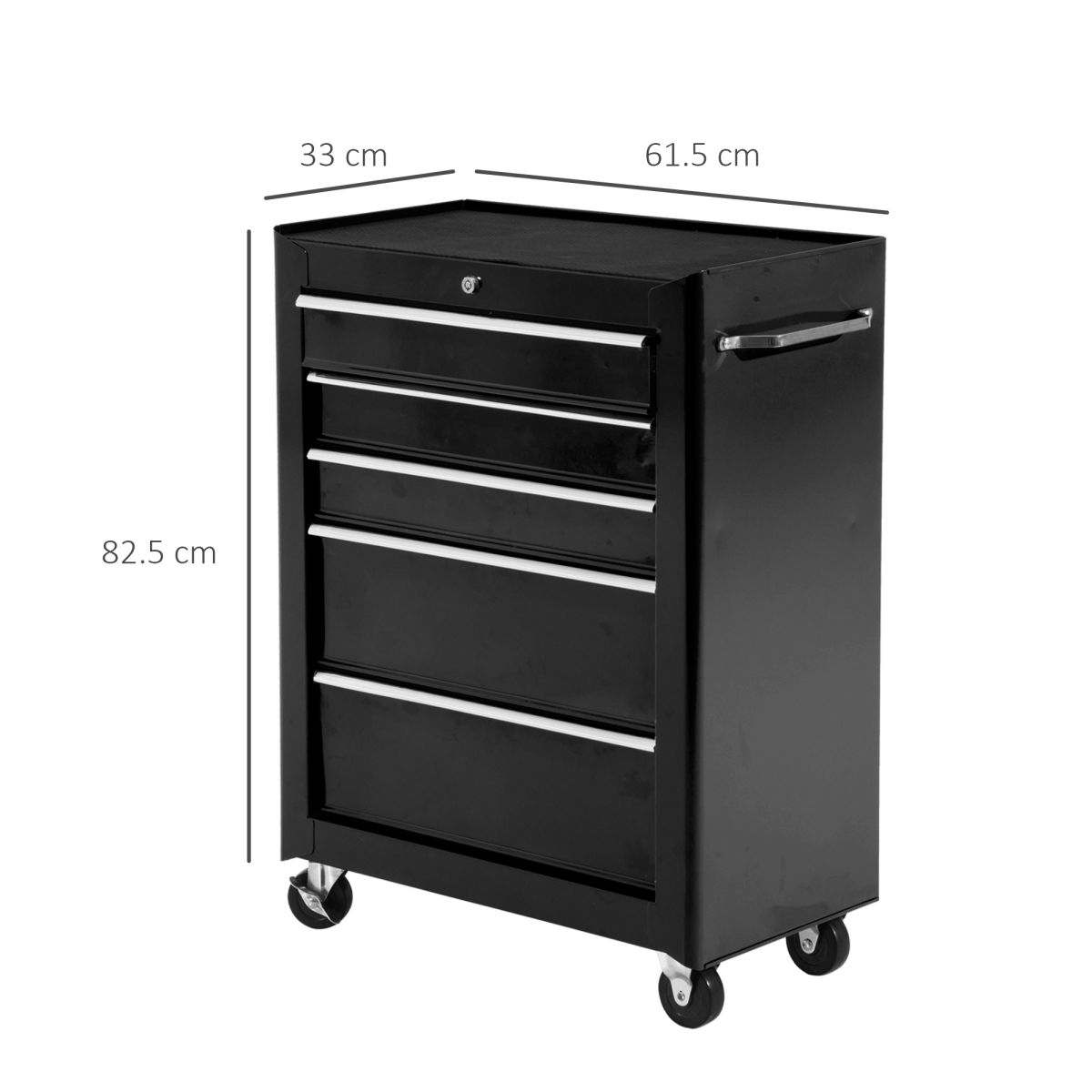 cortex-london-york-five-drawer-lockable-steel-tool-storage-cabinet-black