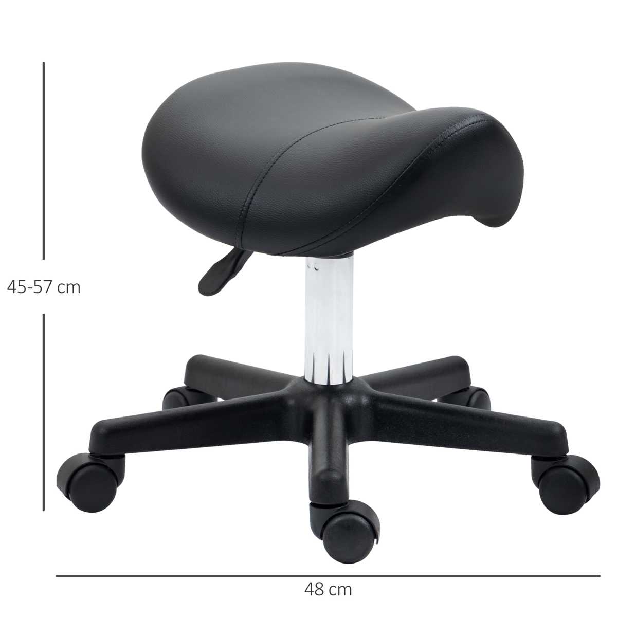 cortex-london-york-pu-leather-saddle-stool-adjustable-rolling-salon-chair