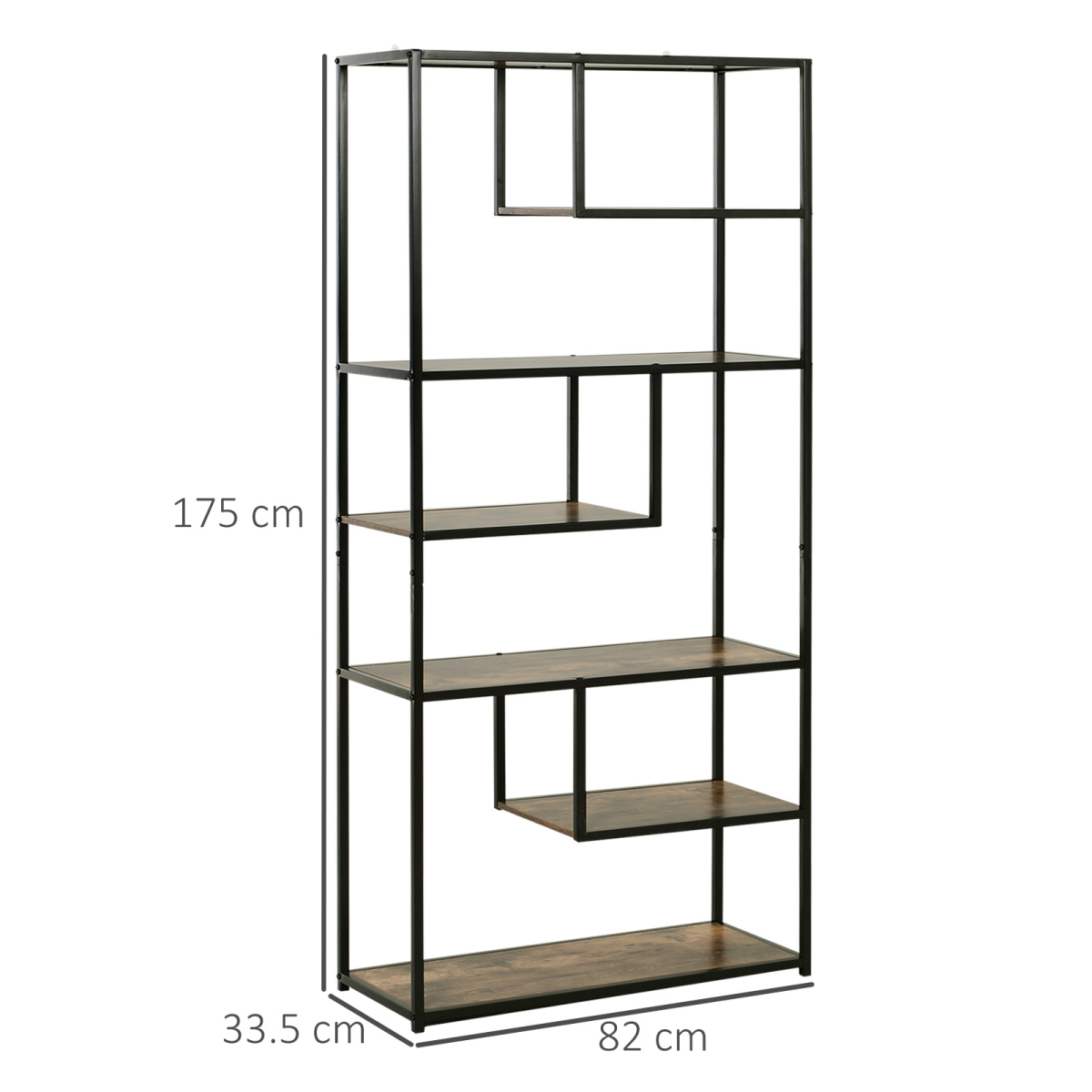 cortex-london-york-industrial-six-tier-bookshelf-display-rack-metal-frame-particle-board