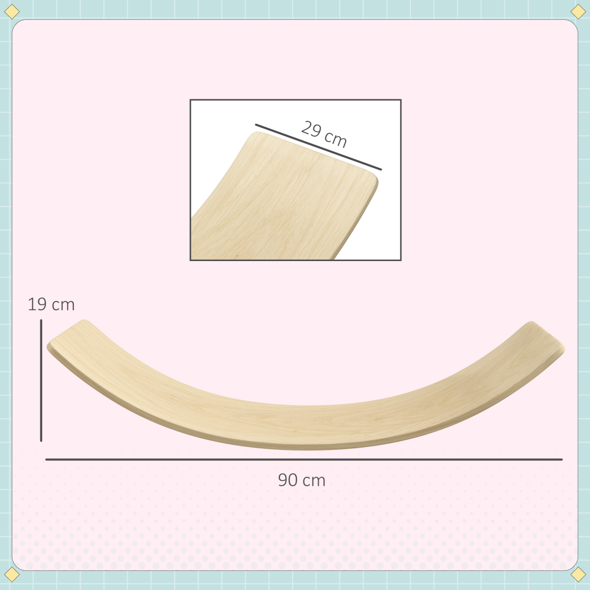 cortex-london-windsor-kids-wooden-balance-board-natural-pine-wood-multilayer-board-ages-3-8