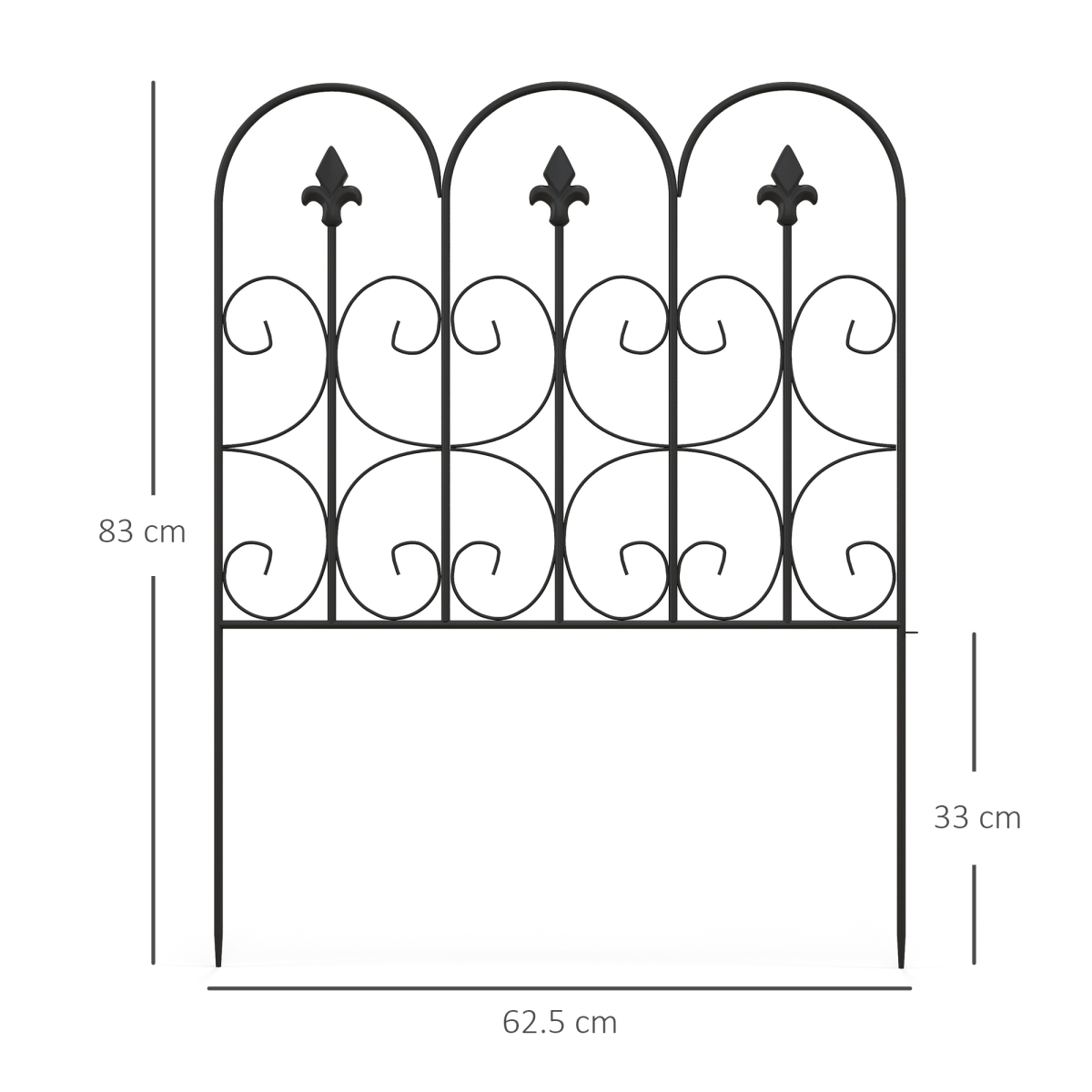 cortex-london-windsor-5-piece-garden-metal-border-edging-fence