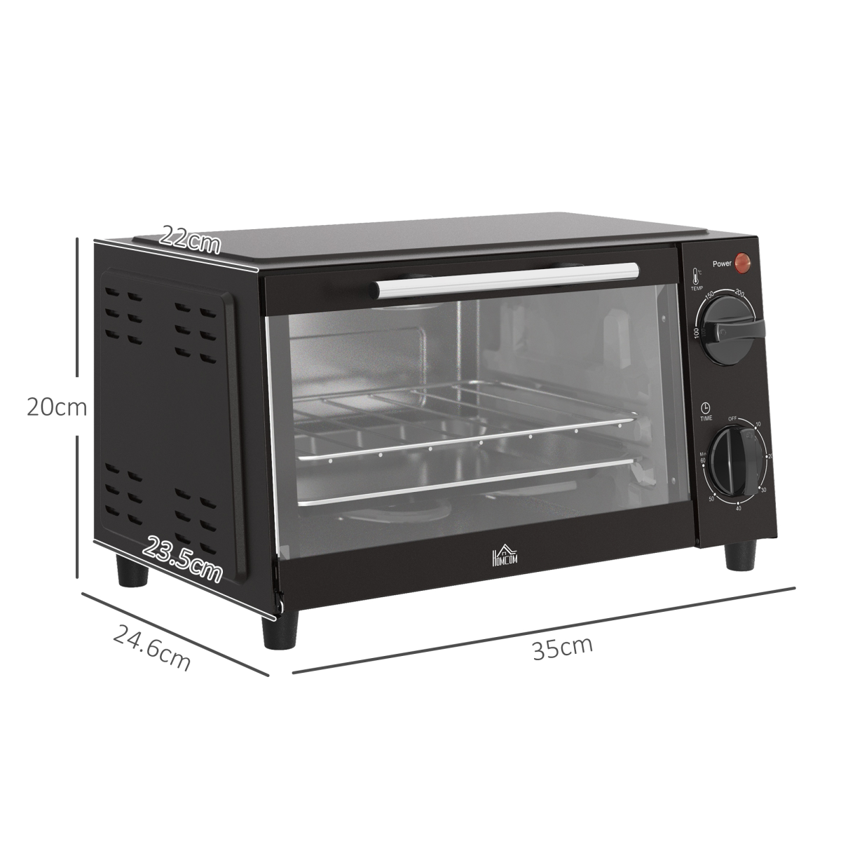 cortex-london-york-mini-oven-9l-countertop-electric-grill-toaster-750w