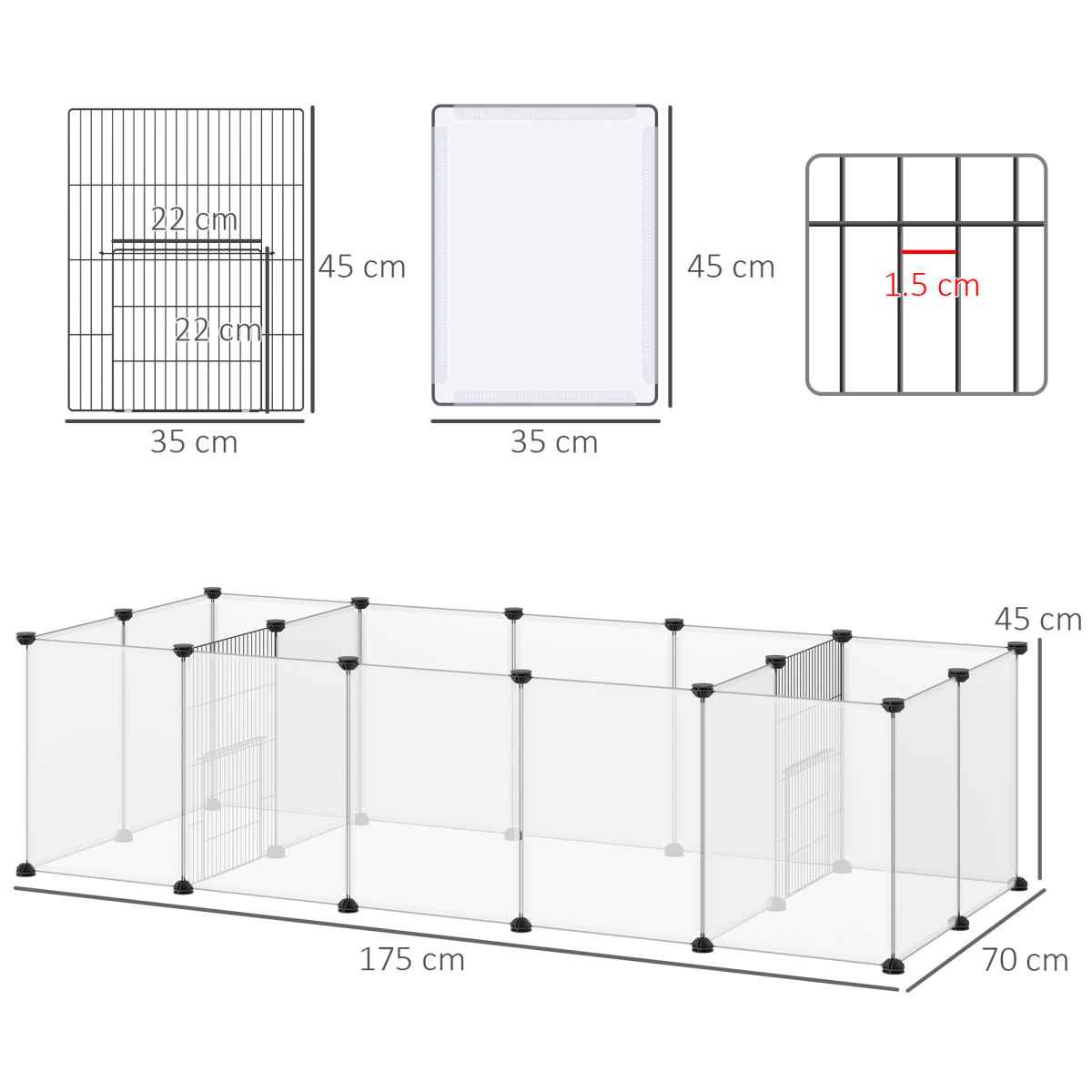 cortex-london-york-18-panel-diy-small-animal-playpen-guinea-pigs-hedgehogs