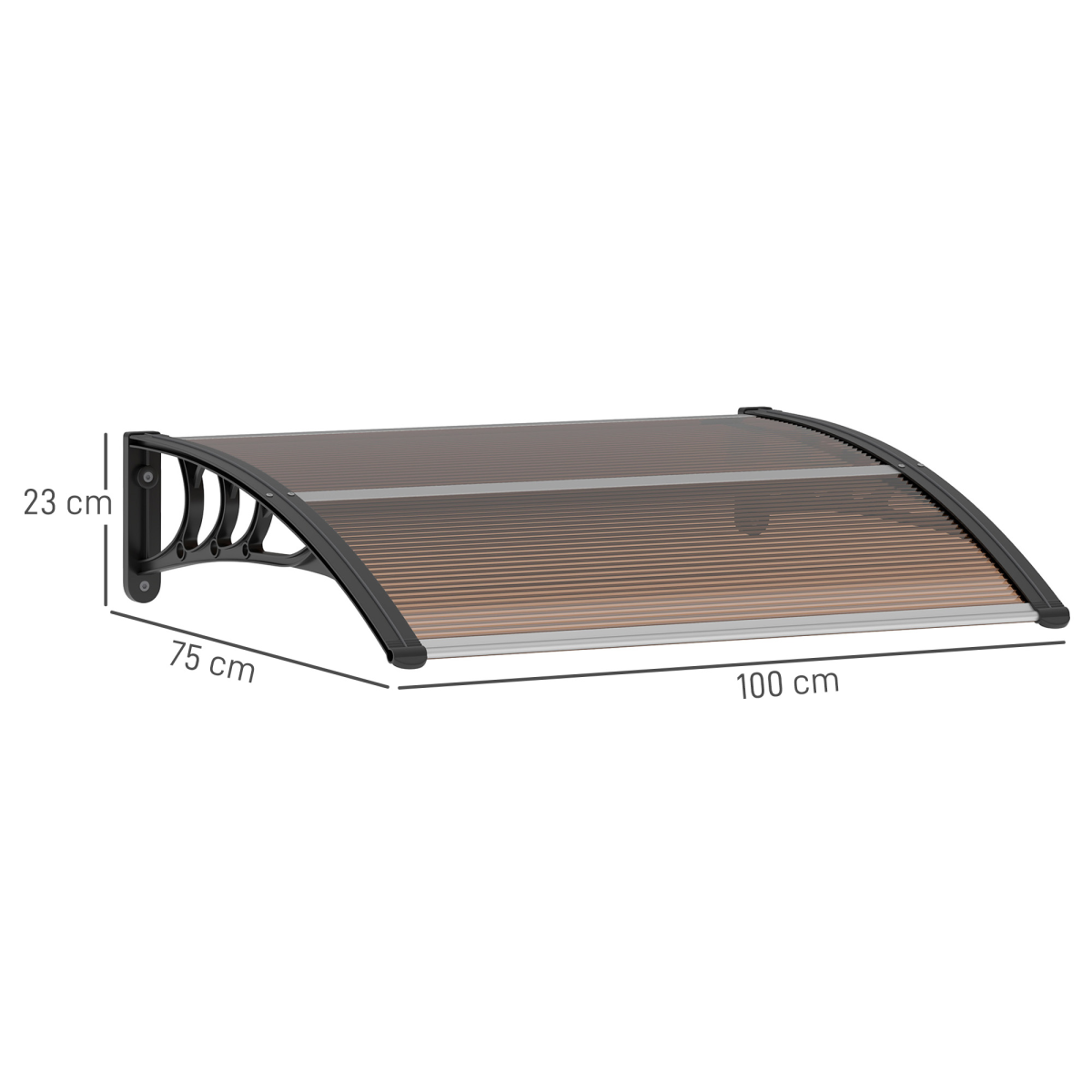cortex-london-bath-outsunny-curved-polycarbonate-door-window-canopy-brown