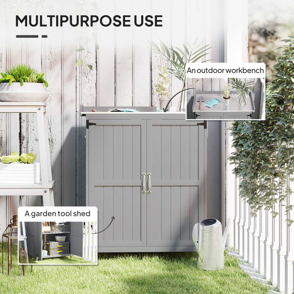 cortex-london-windsor-garden-storage-workbench-grey-fir-wood-stainless-steel-top