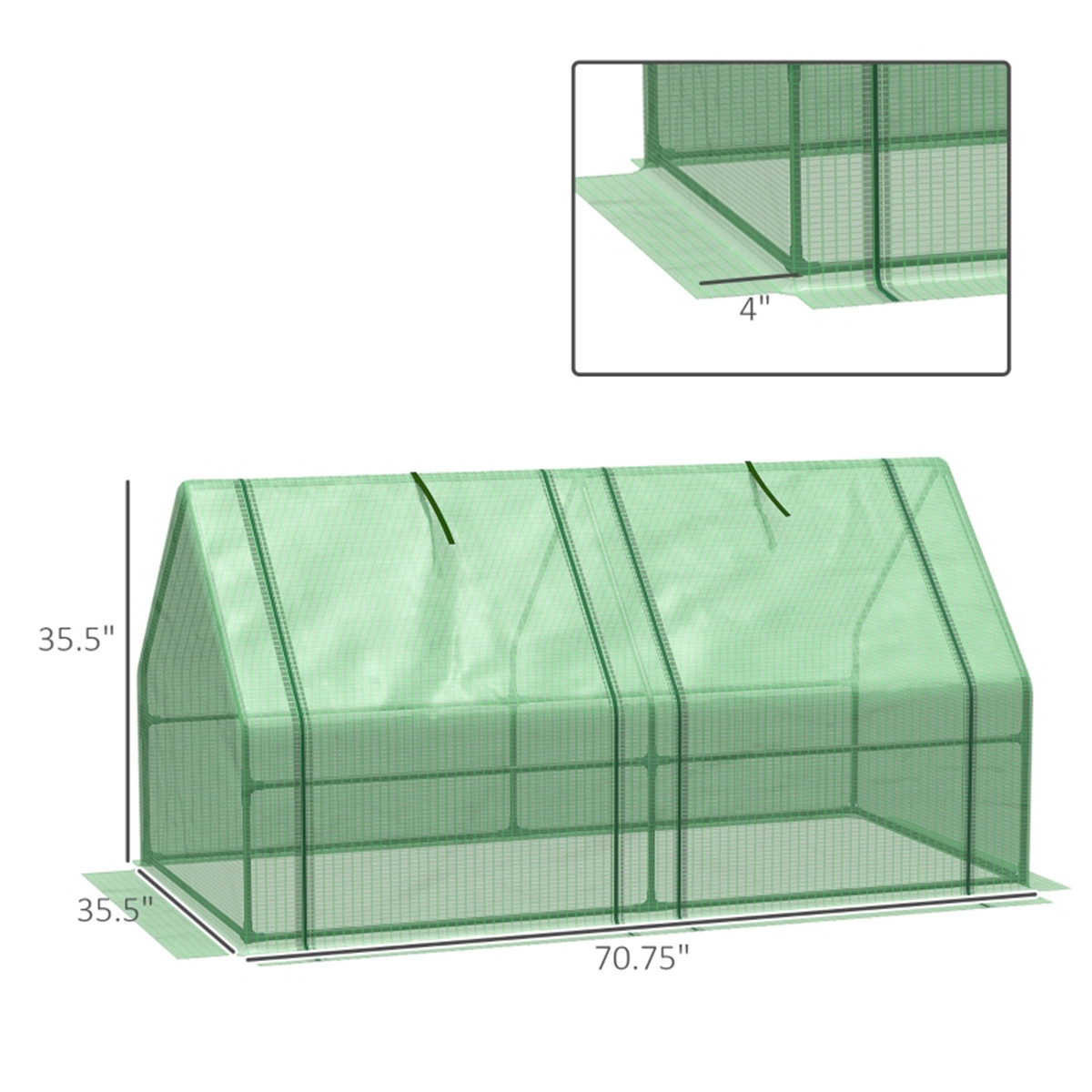 cortex-london-york-mini-walk-in-greenhouse-green-pe-cover-steel-frame