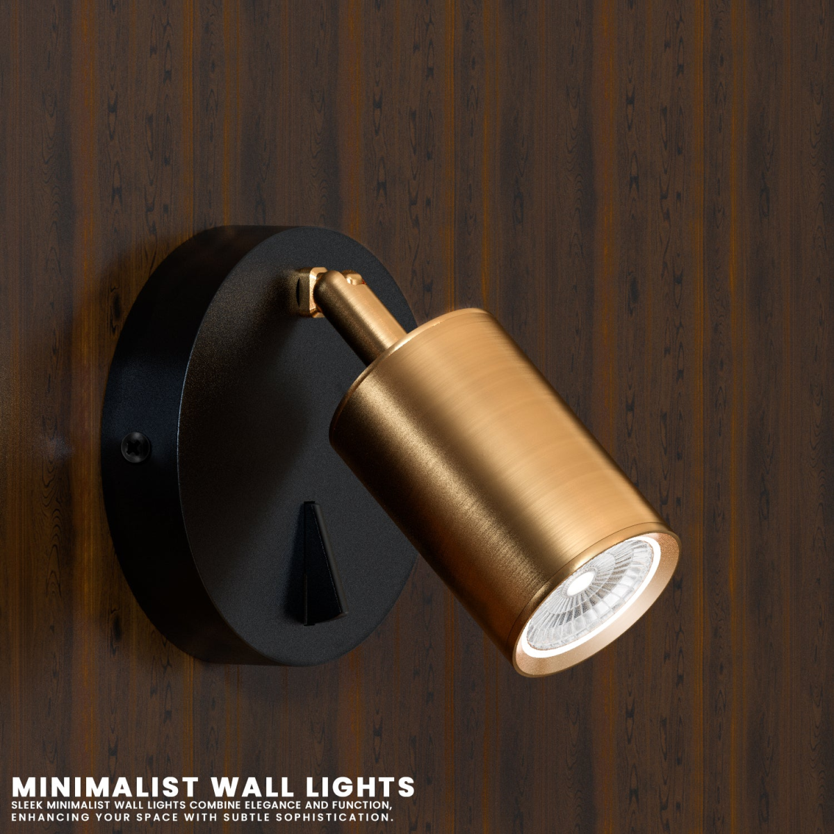 cortex-london-windsor-brass-gu10-rotatable-spotlight-wall-light