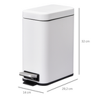 cortex-london-york-white-steel-pedal-bin-5l