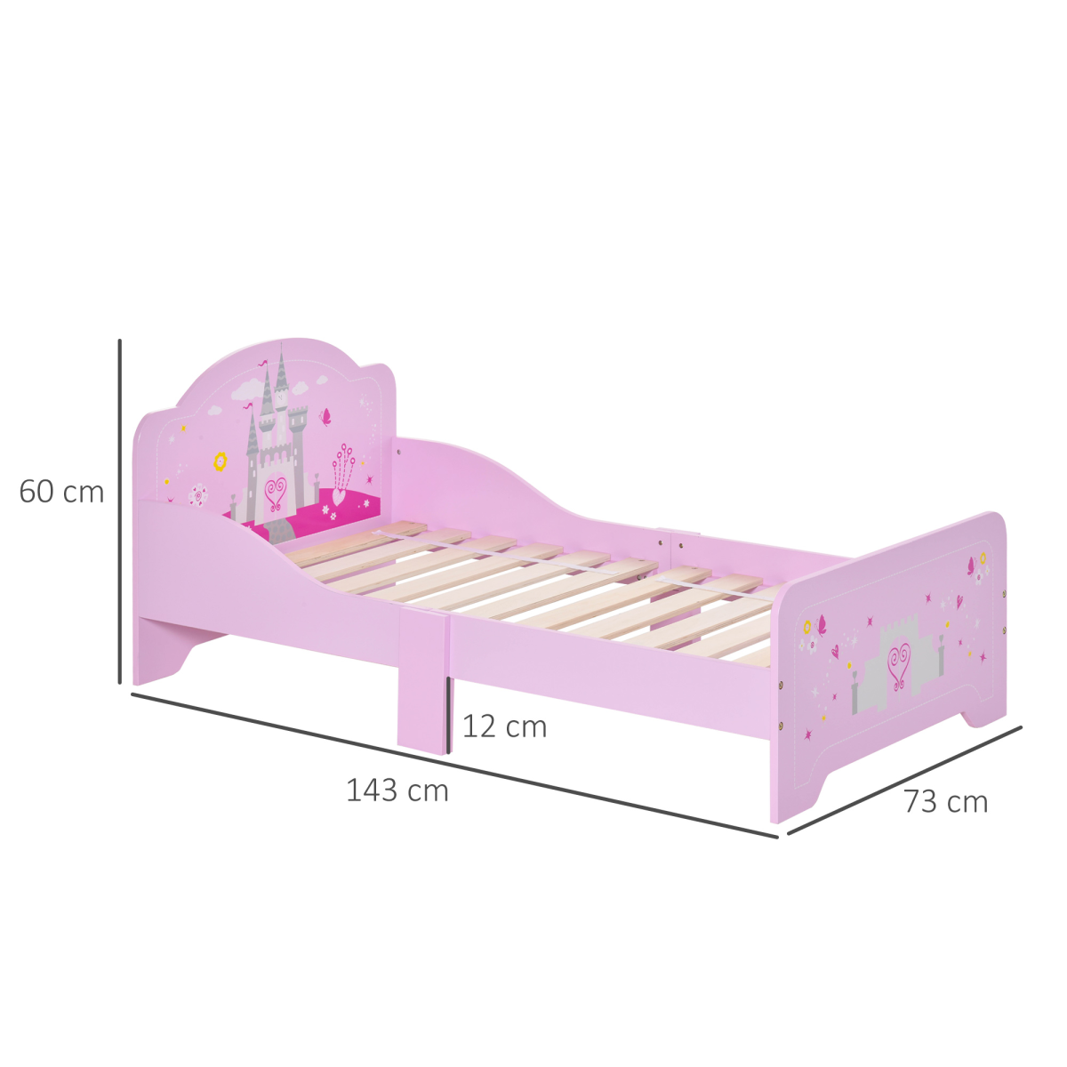 cortex-london-windsor-princess-castle-kids-bed-pink-side-rails-slats