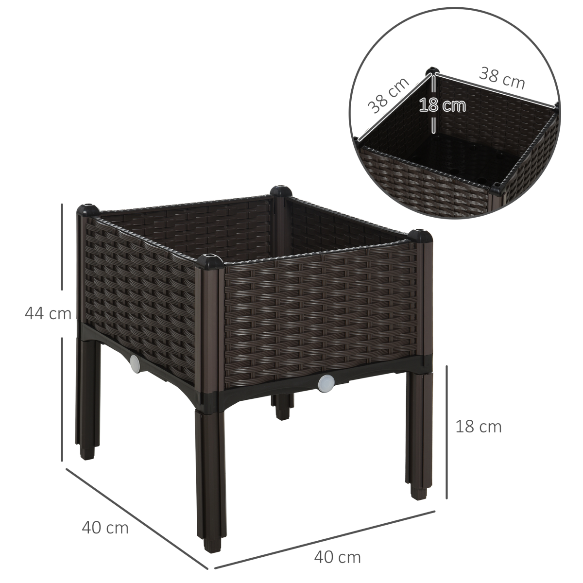 cortex-london-windsor-raised-outdoor-garden-planter-box-brown