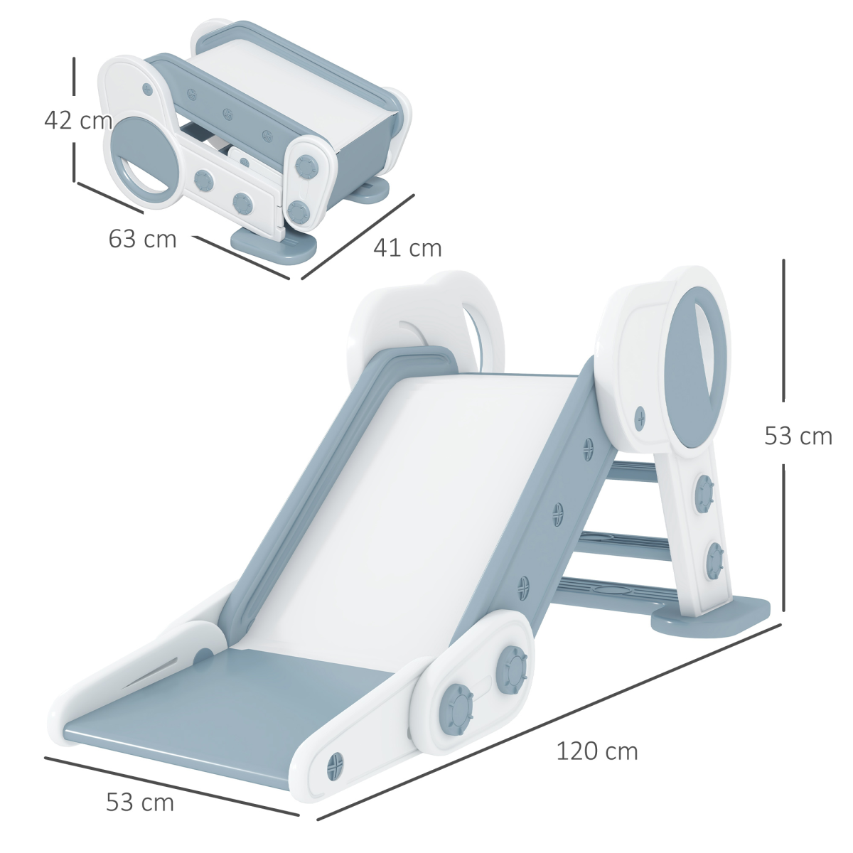 cortex-london-windsor-foldable-kids-slide-grey