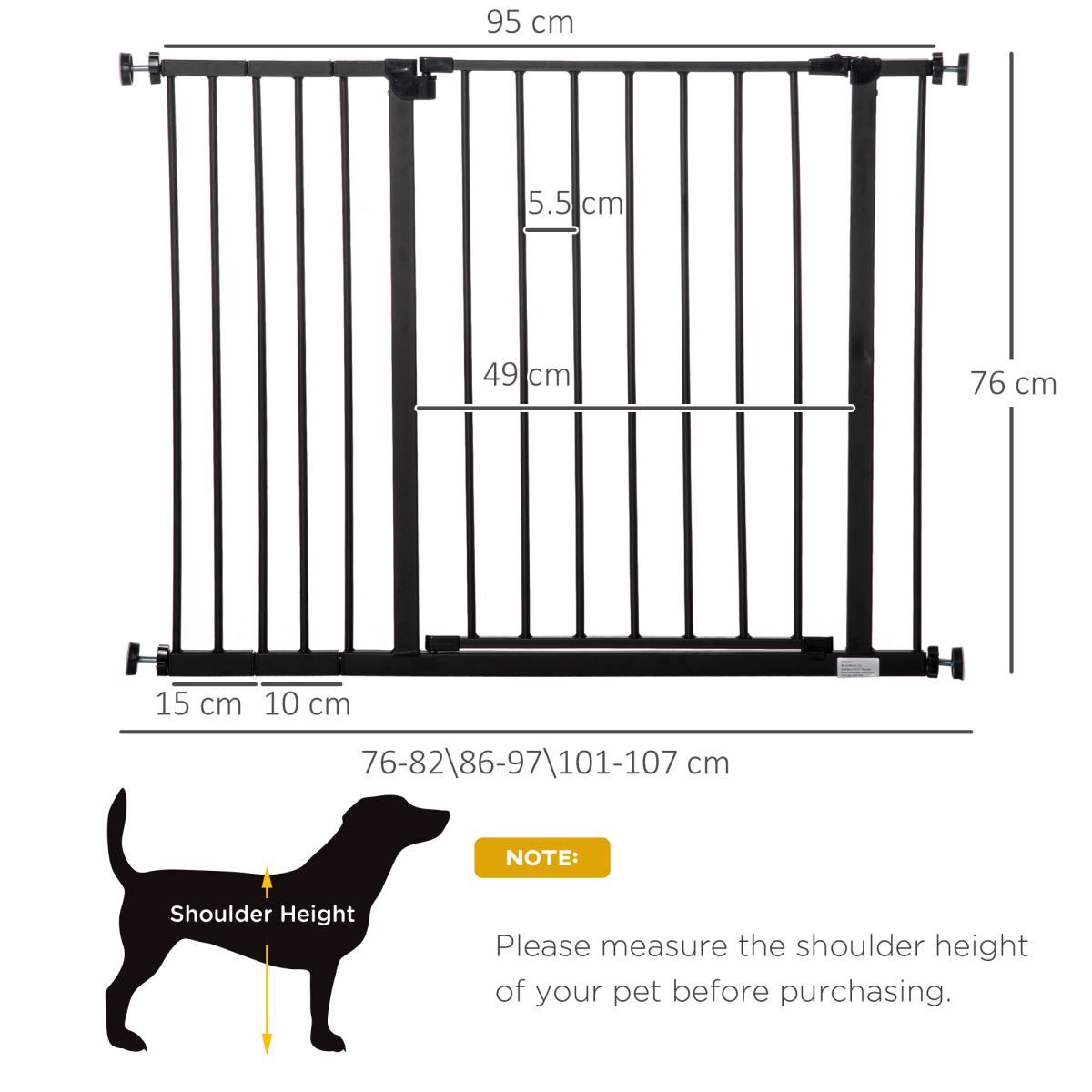 cortex-london-windsor-pressure-fit-dog-gate-pet-barrier-black-76-107cm