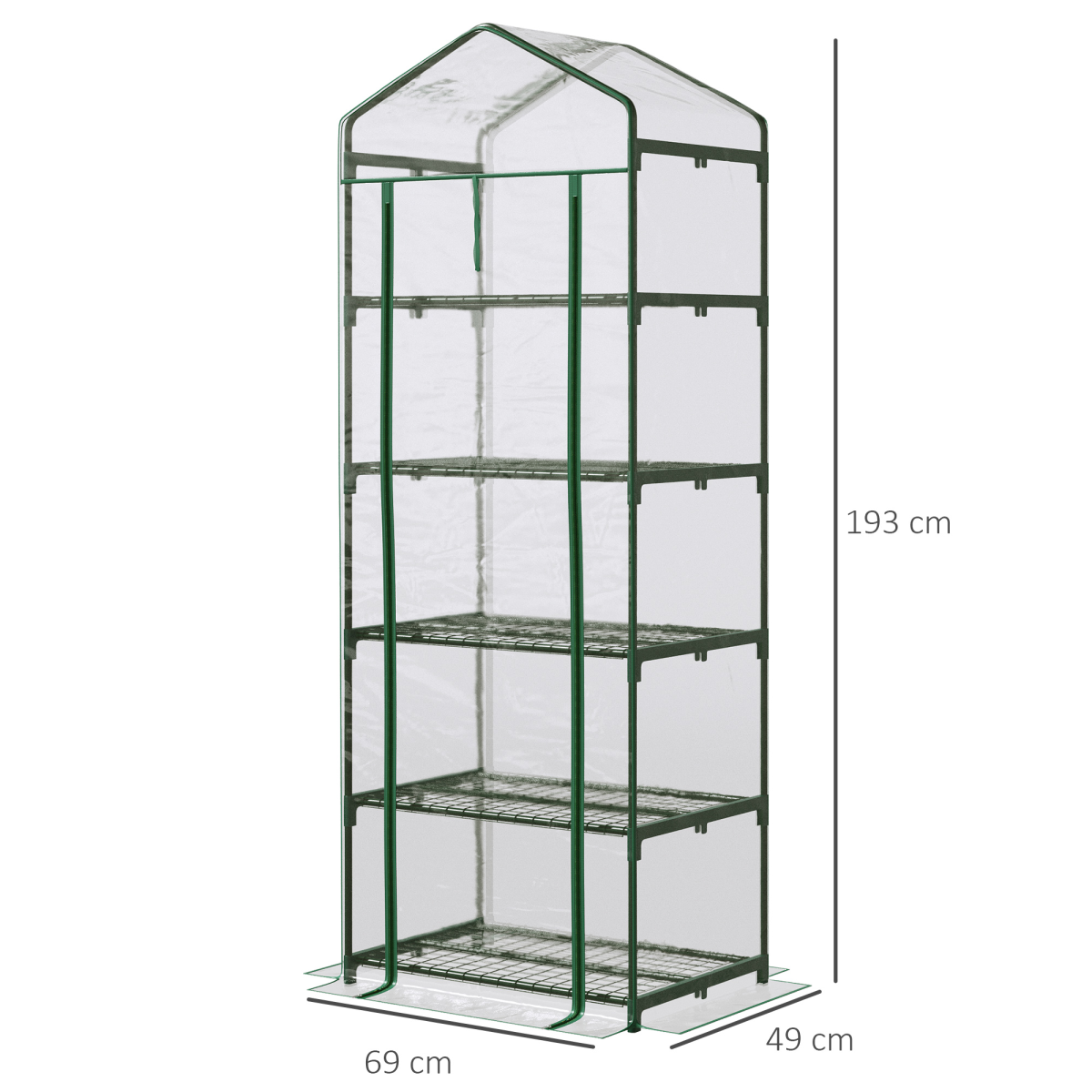 cortex-london-kensington-five-tier-steel-frame-greenhouse-transparent-pvc-cover
