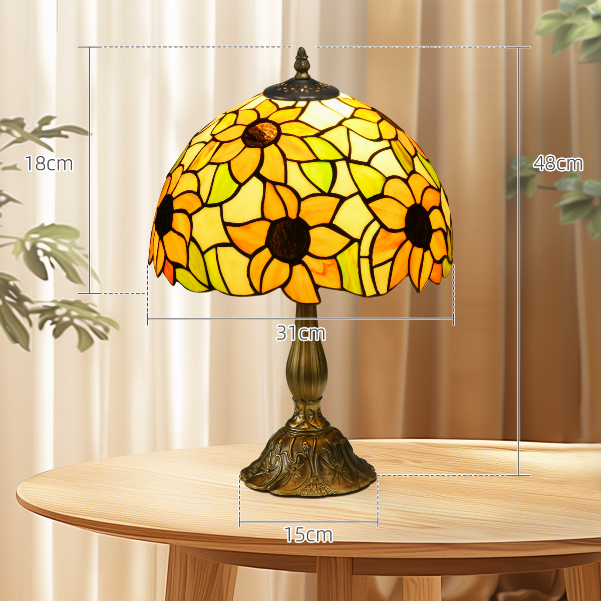 cortex-london-york-sunflower-stained-glass-table-lamp-multicoloured