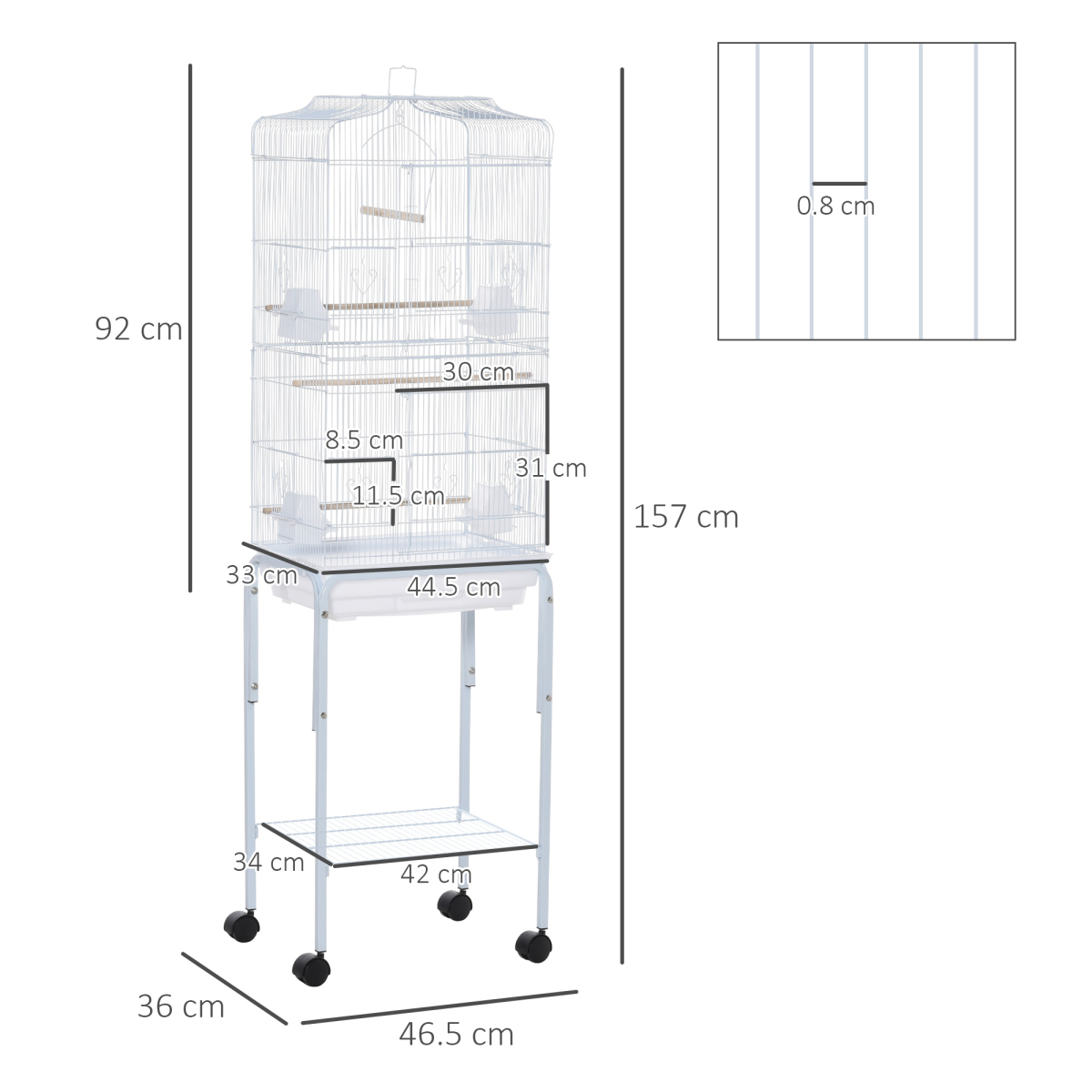 cortex-london-windsor-white-bird-cage-with-stand-for-budgie-finch-canary-parakeet