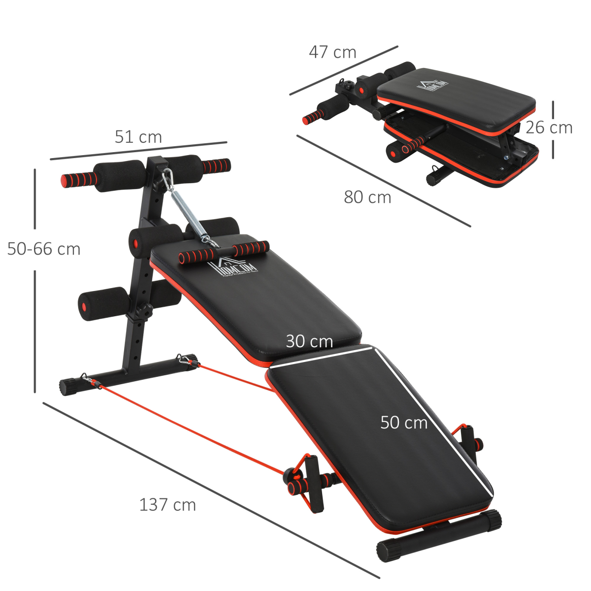 cortex-london-windsor-foldable-sit-up-bench-black-homcom