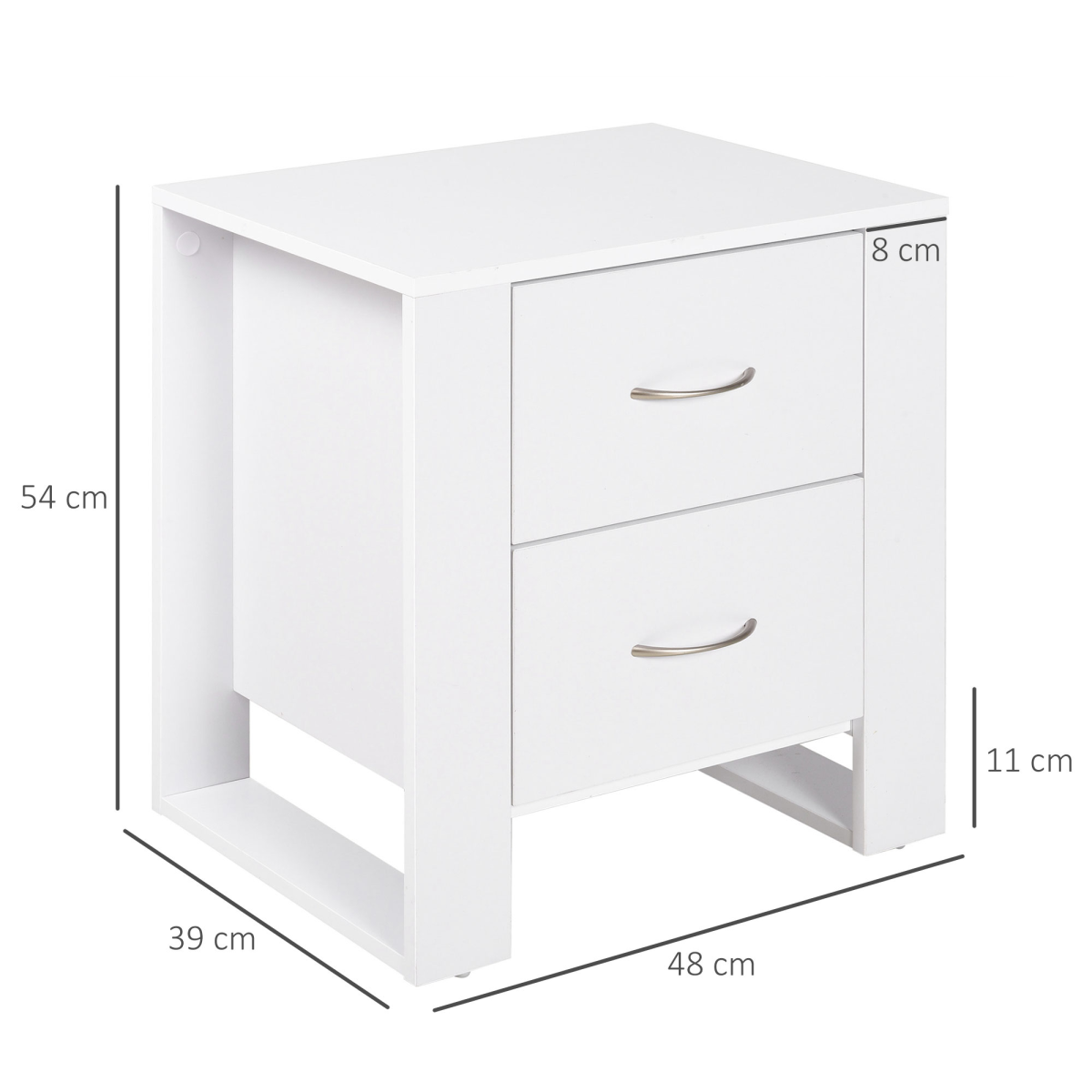 cortex-london-windsor-white-2-drawer-particle-board-bedside-table