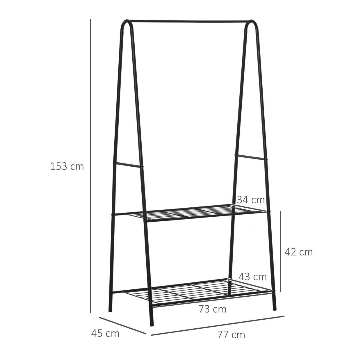 cortex-london-york-a-shaped-black-steel-clothes-rack-two-tier