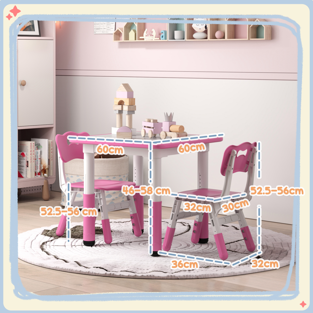 cortex-london-windsor-adjustable-kids-table-and-chair-set-pink