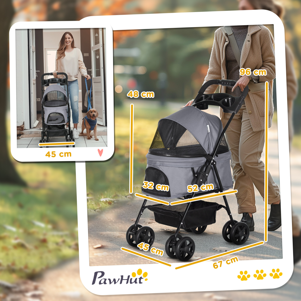 cortex-london-windsor-no-zip-foldable-pet-travel-stroller