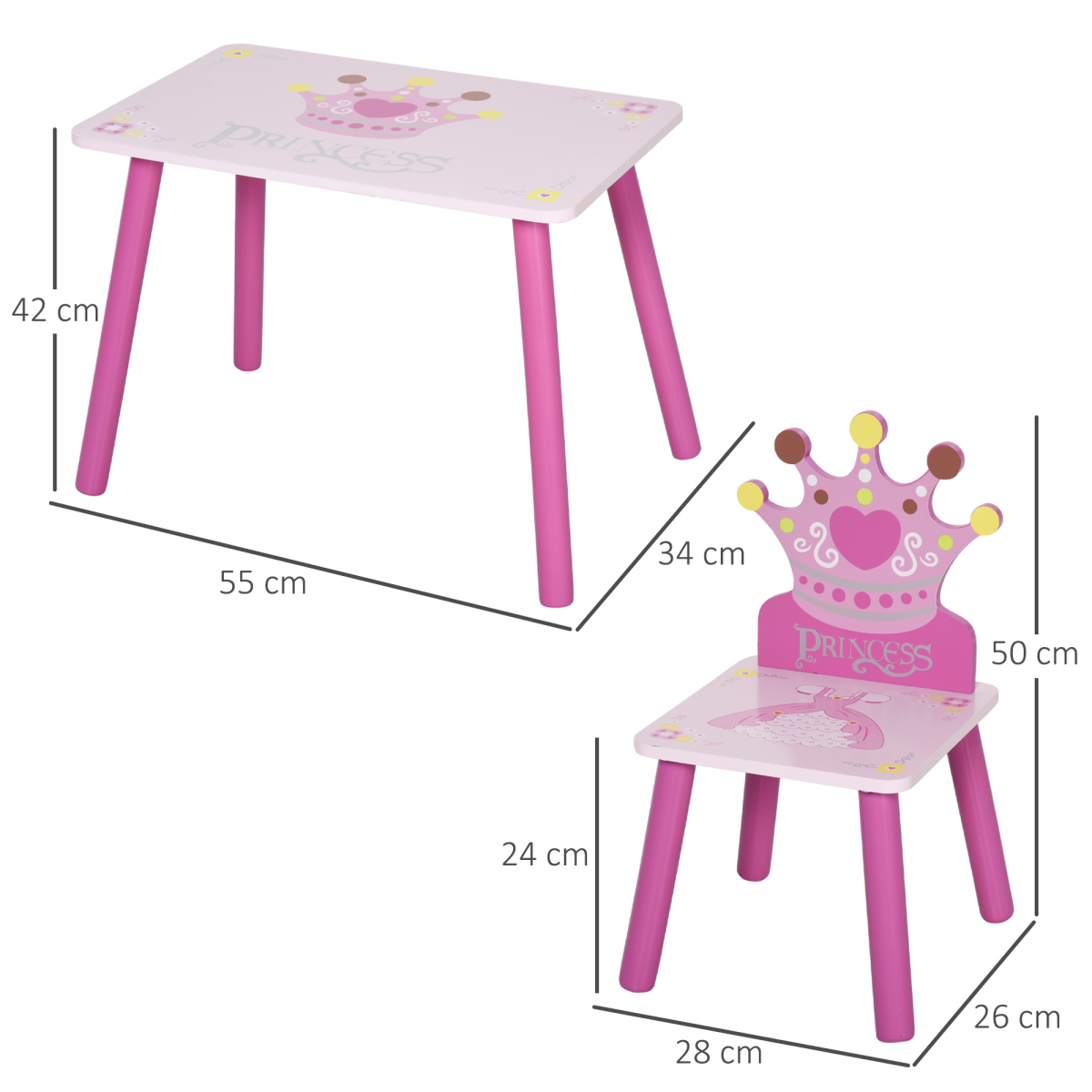 cortex-london-windsor-princess-crown-three-piece-kids-table-chair-set-pink
