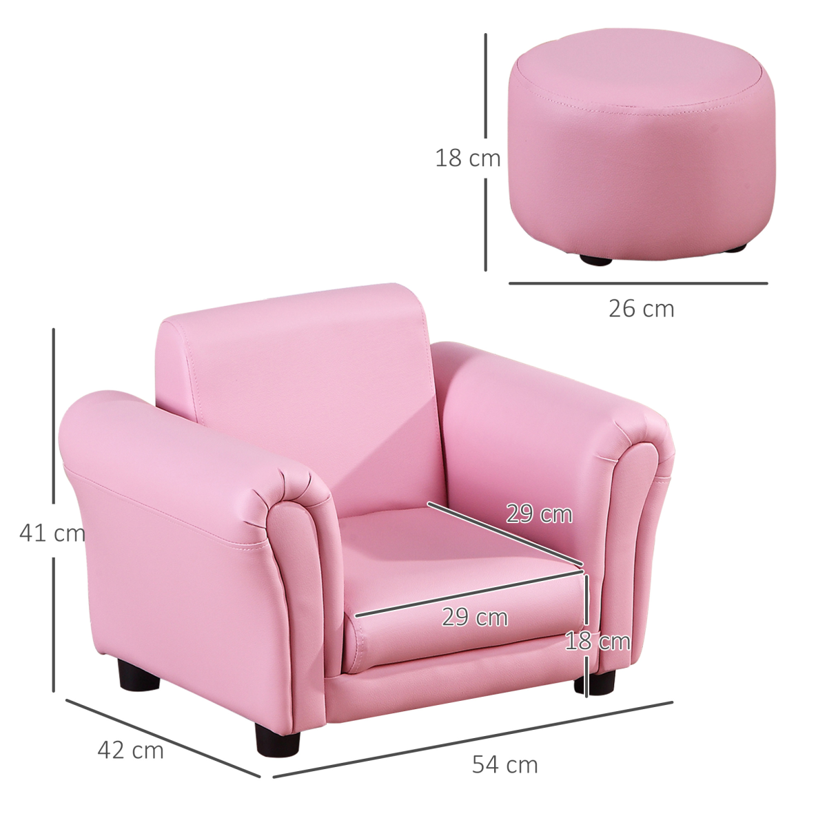 cortex-london-windsor-pink-kids-sofa-armchair-footstool