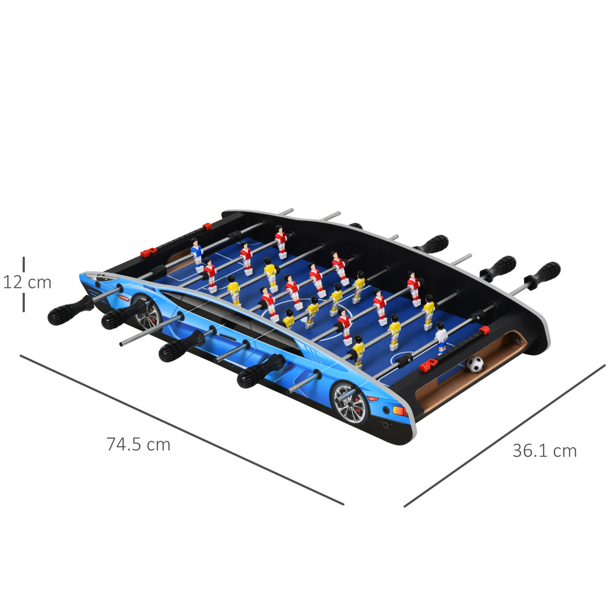 cortex-london-windsor-2ft-competition-foosball-table-kids-adults-indoor-homcom